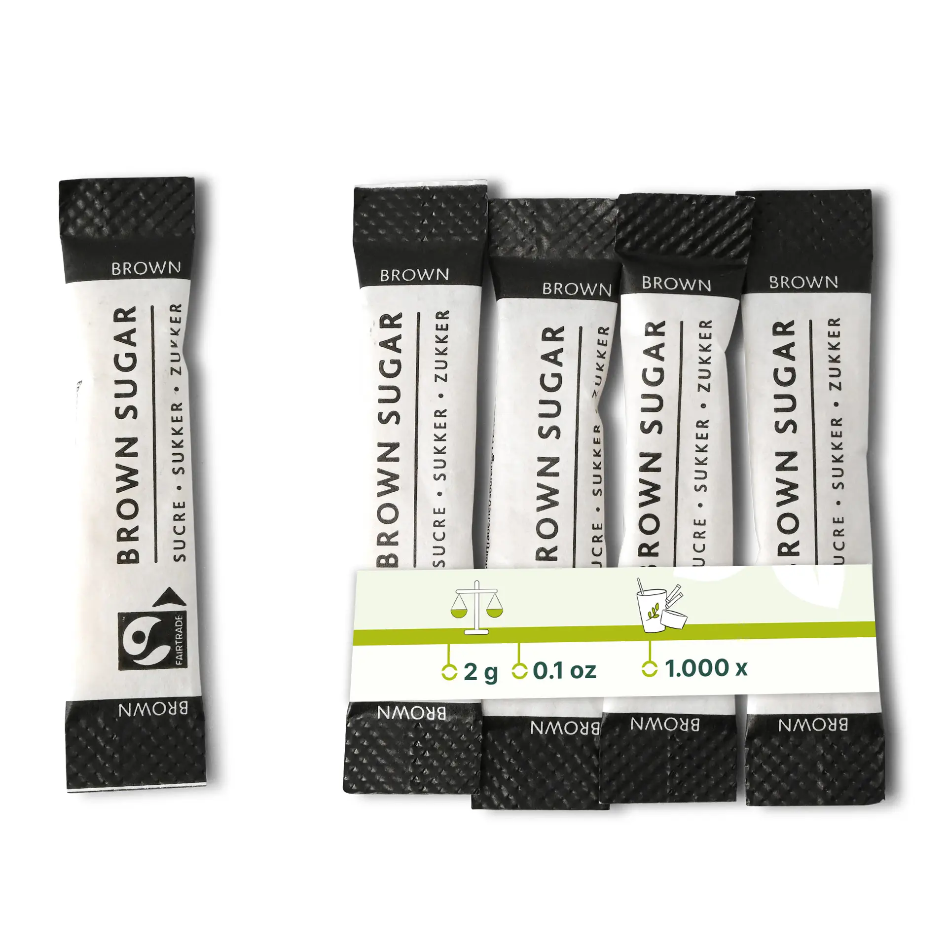 Fairtrade bruine suikersticks