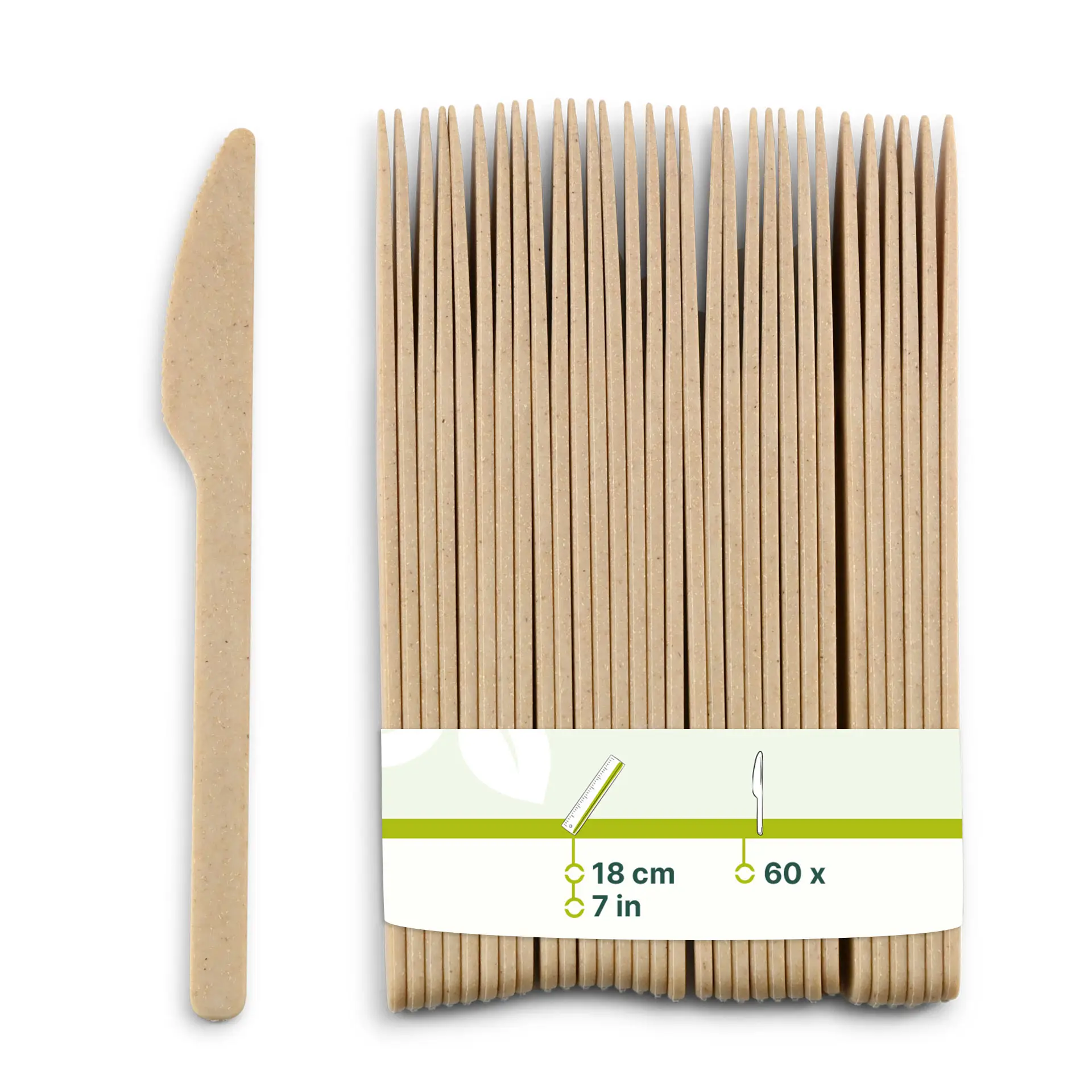 Herbruikbare messen "merways Cutlery" 18 cm, naturel Herbruikbare messen "merways Cutlery" 18 cm, naturel
