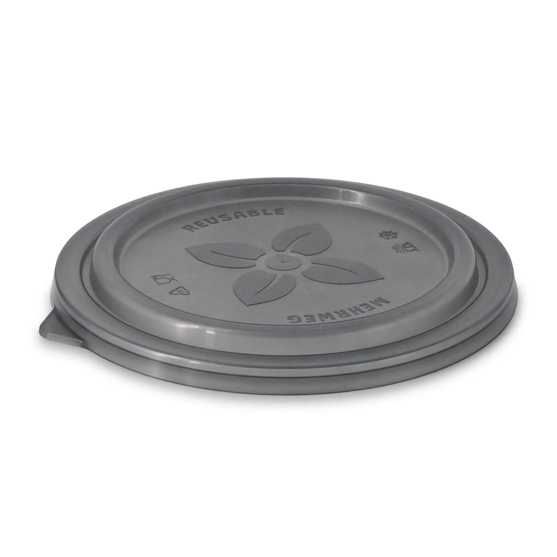 Herbruikbare deksels "merways Bowl", grijs, Ø 185 mm, PP dfc008081-mehrwegdeckel-merways-bowl-185-mm-pp-grau-2