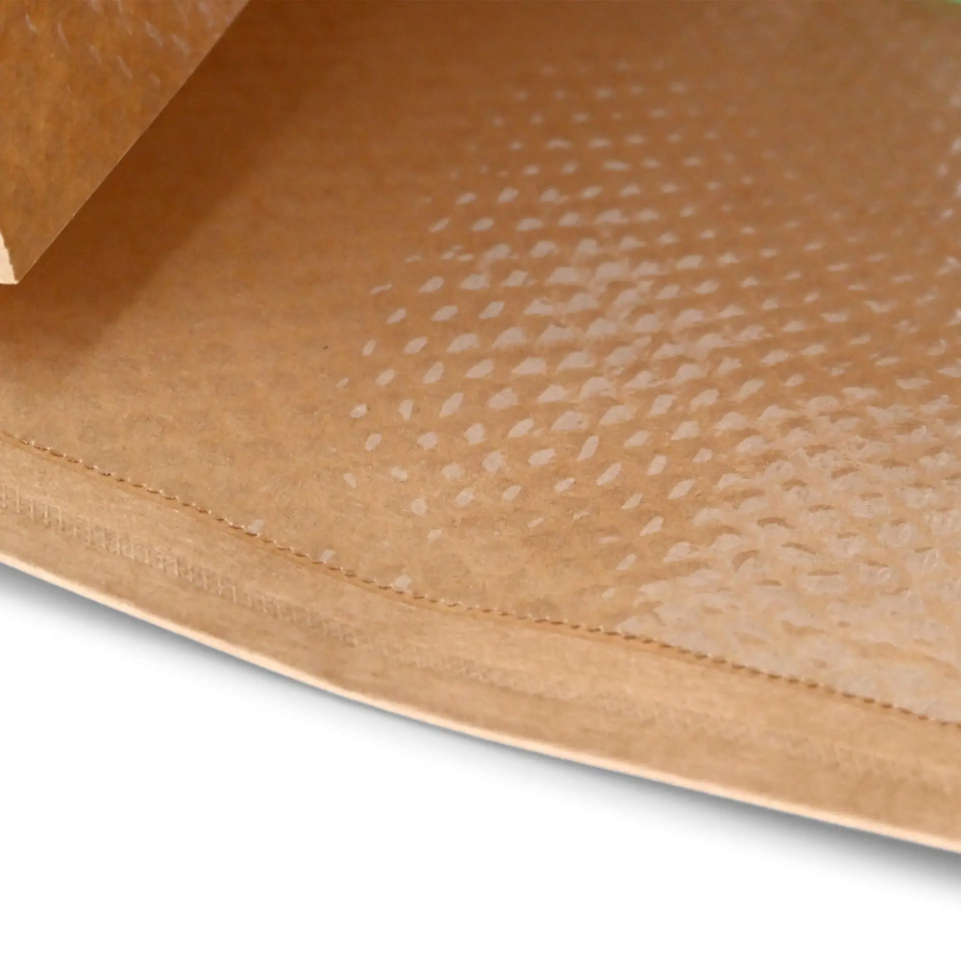 Blokbodemzakken met venster L, 15,5 x 7 x 24,2 cm, bruin, clipband