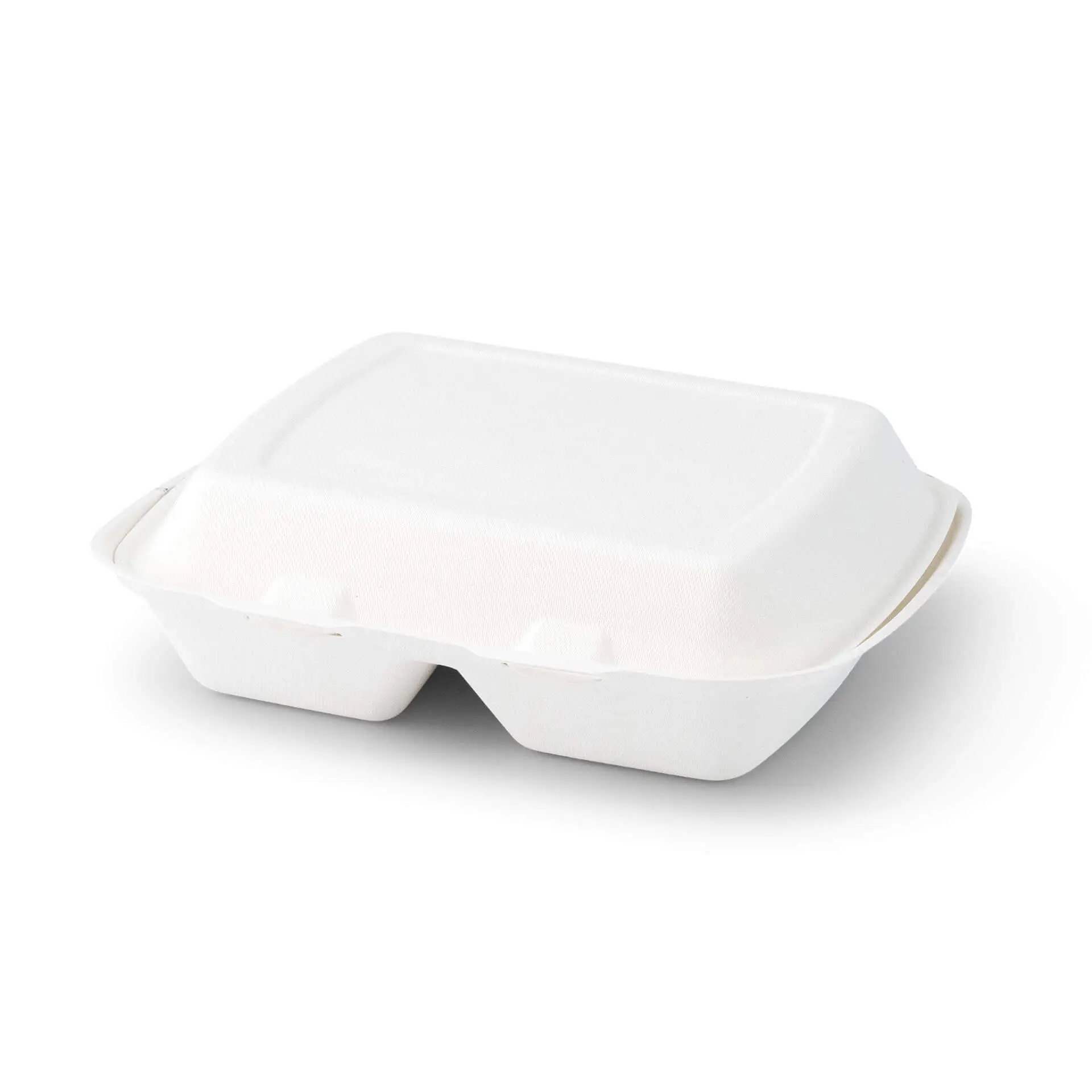 Suikerriet menubak 25 x 20 x 7,5 cm, 2 vakken, HP4/2, klapdeksel, rechthoekig
