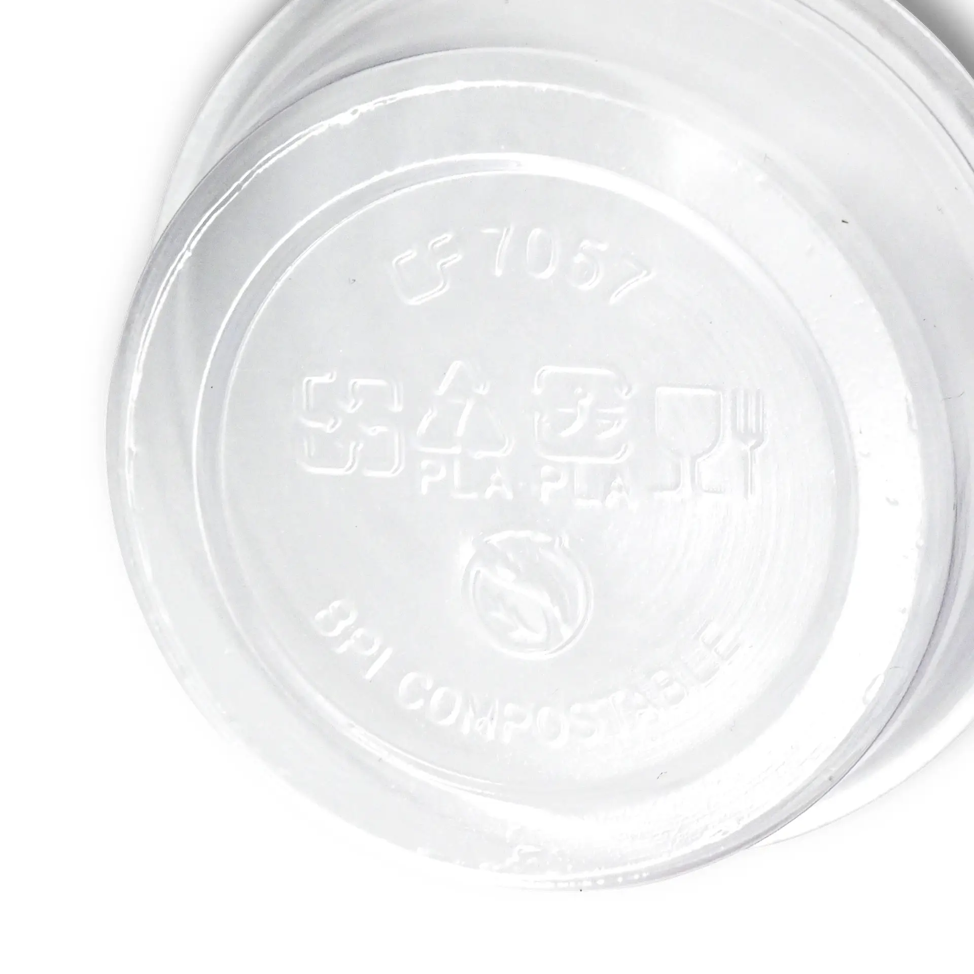 PLA cup 60 ml / 2 oz, Ø 70 mm, transparant