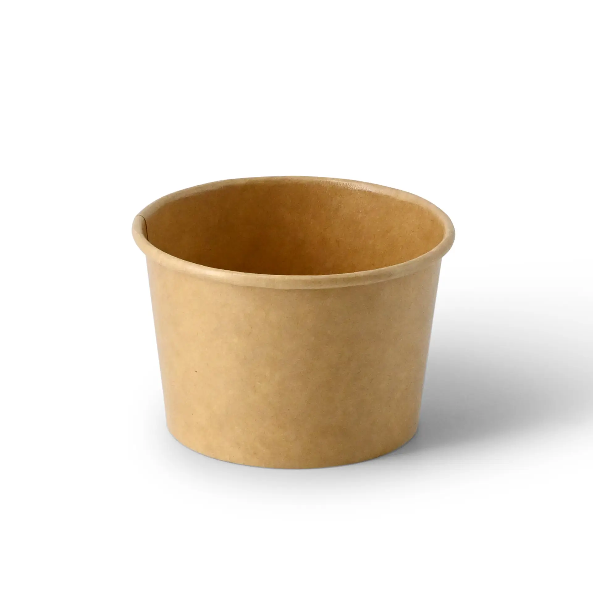 IJsbeker van karton 75 ml, max. 130 ml, Ø 76 mm, bruin