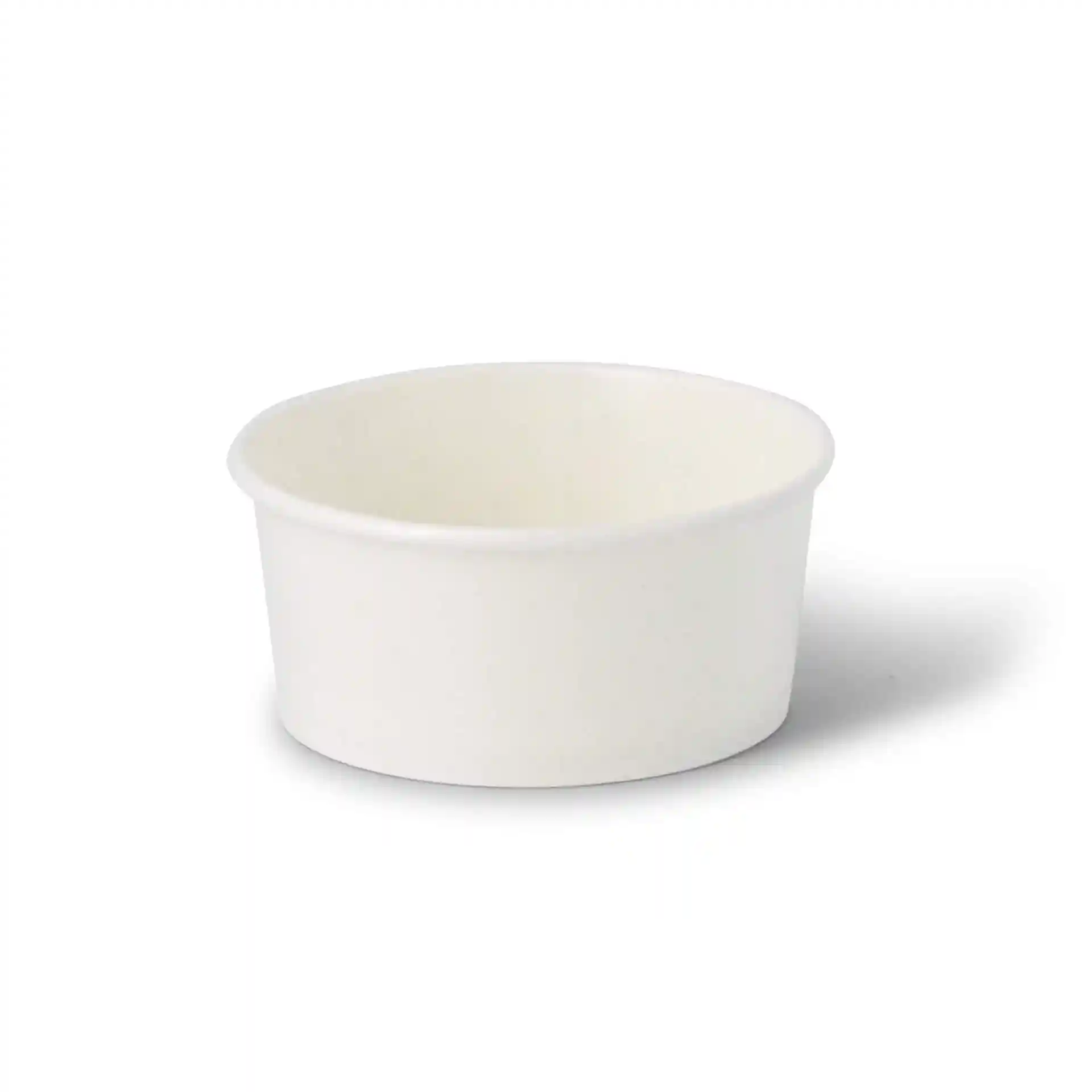 Witte kartonnen ijsbekers, ronde vorm, 4 oz capaciteit, 92 mm diameter, 42 mm hoogte.
