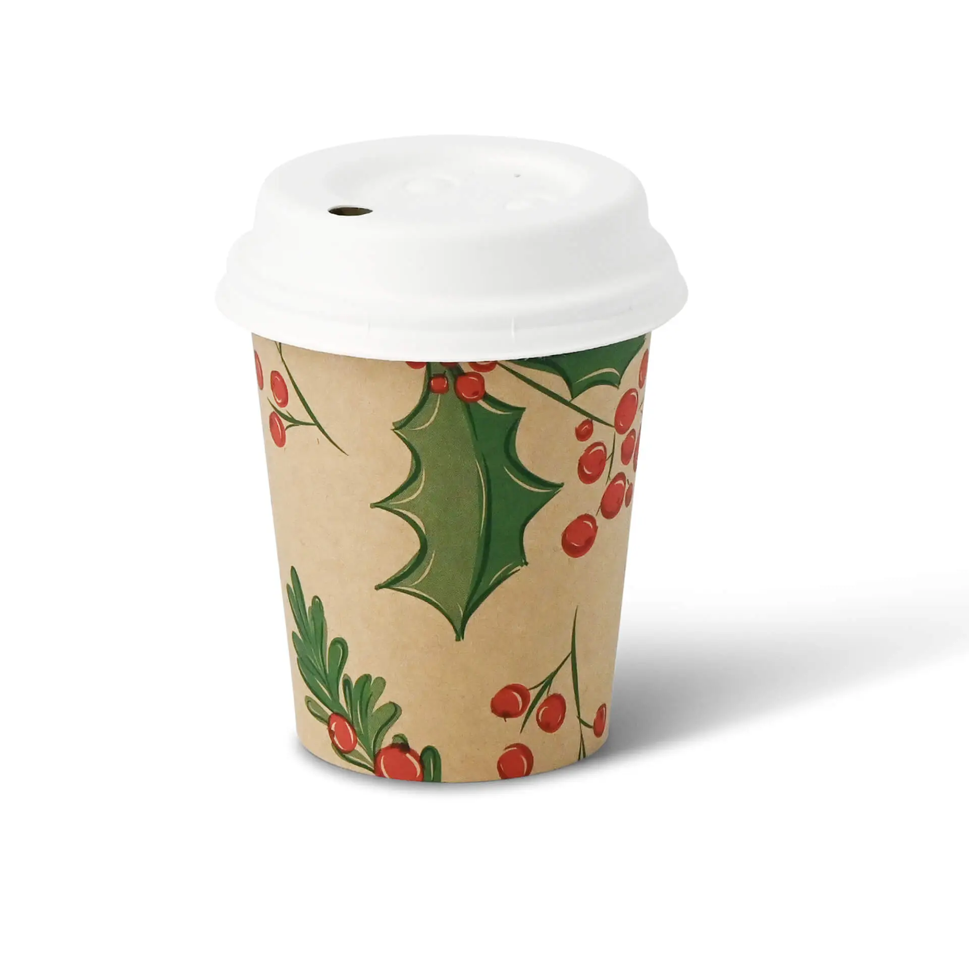 Kartonnen bekers winter "Takjes" 200 ml / 8 oz, Ø 80 mm, ongebleekt dhd04833-pappbecher-winter-zweige-200-ml-8-oz-80-mm-ungebleicht-3