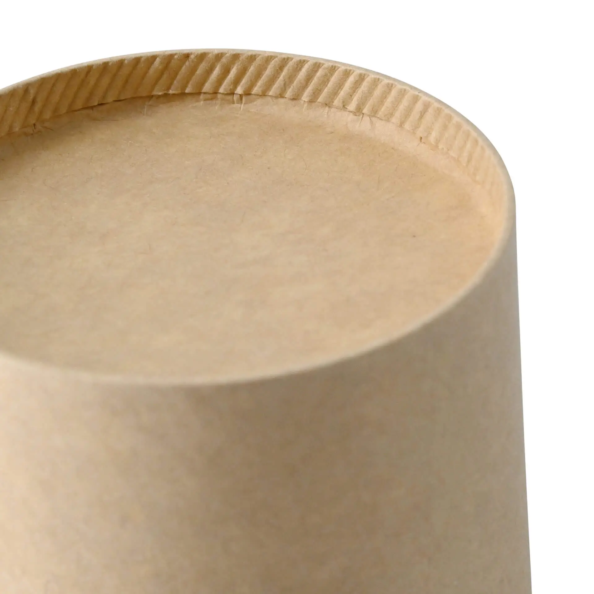 Soepbeker to go van karton 300 ml / 12 oz, Ø 90 mm, bruin, bio-gecoat