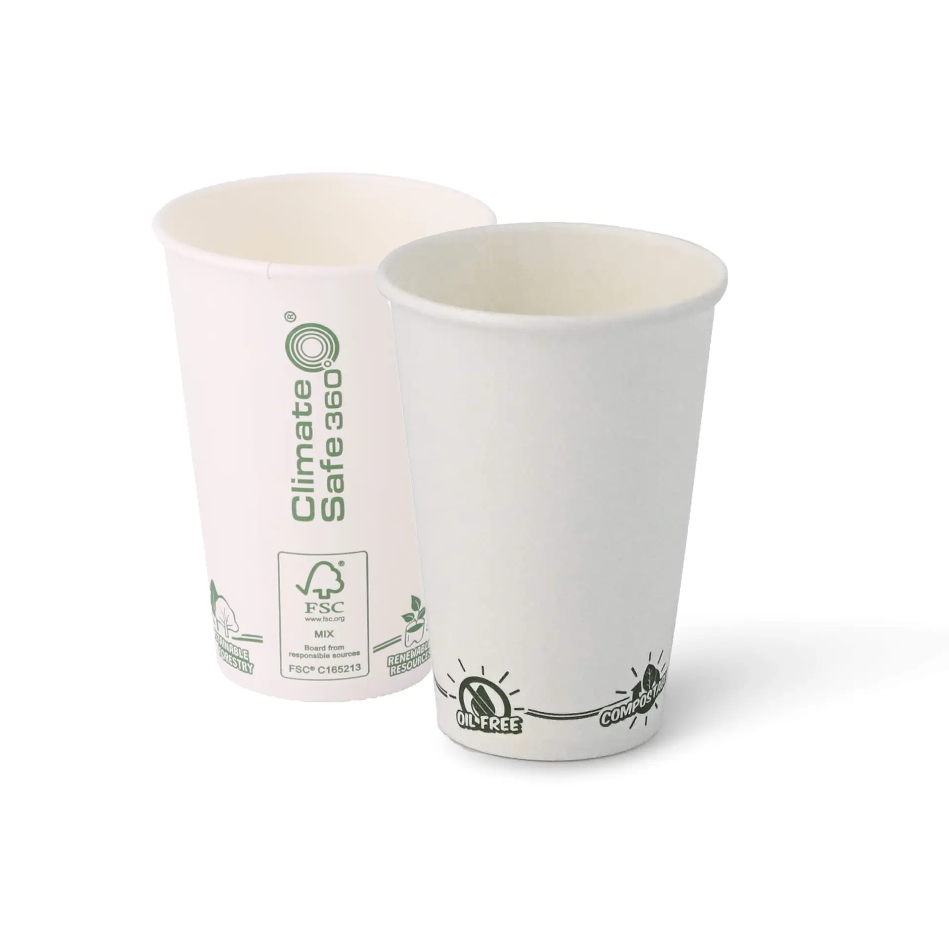 Papieren beker voor automaten "EcoUp ©", 180 ml / 7,5 oz