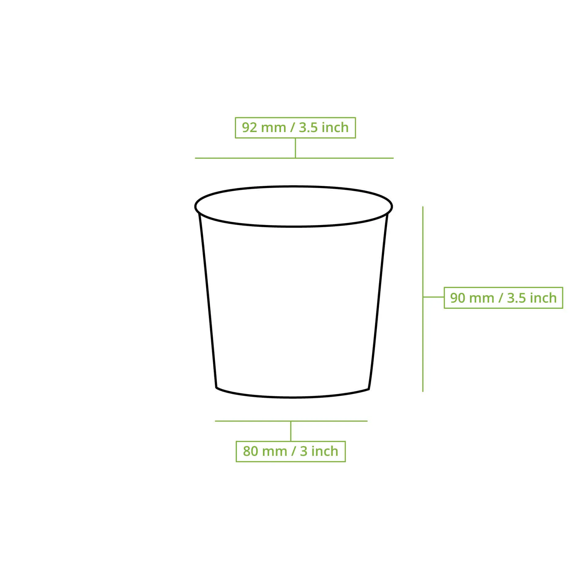 IJsbeker van karton XL, 300 ml, 12 oz / max. 400 ml, 14 oz, Ø 92 mm, bruin IJsbeker van karton XL, 300 ml, 12 oz / max. 400 ml, 14 oz, Ø 92 mm, bruin
