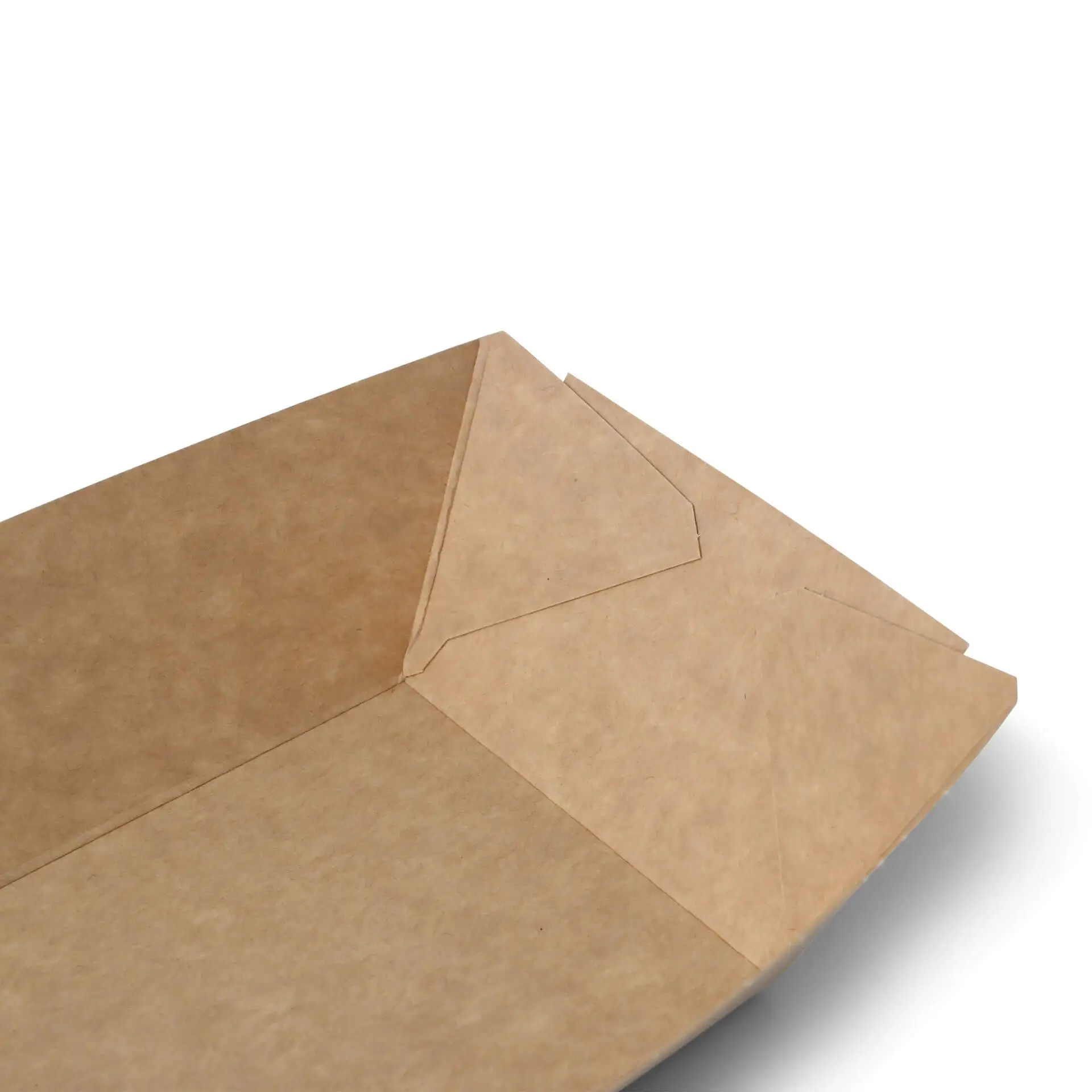 Snackkom van karton 500 ml, 21,5 x 16 x 5 cm, bruin