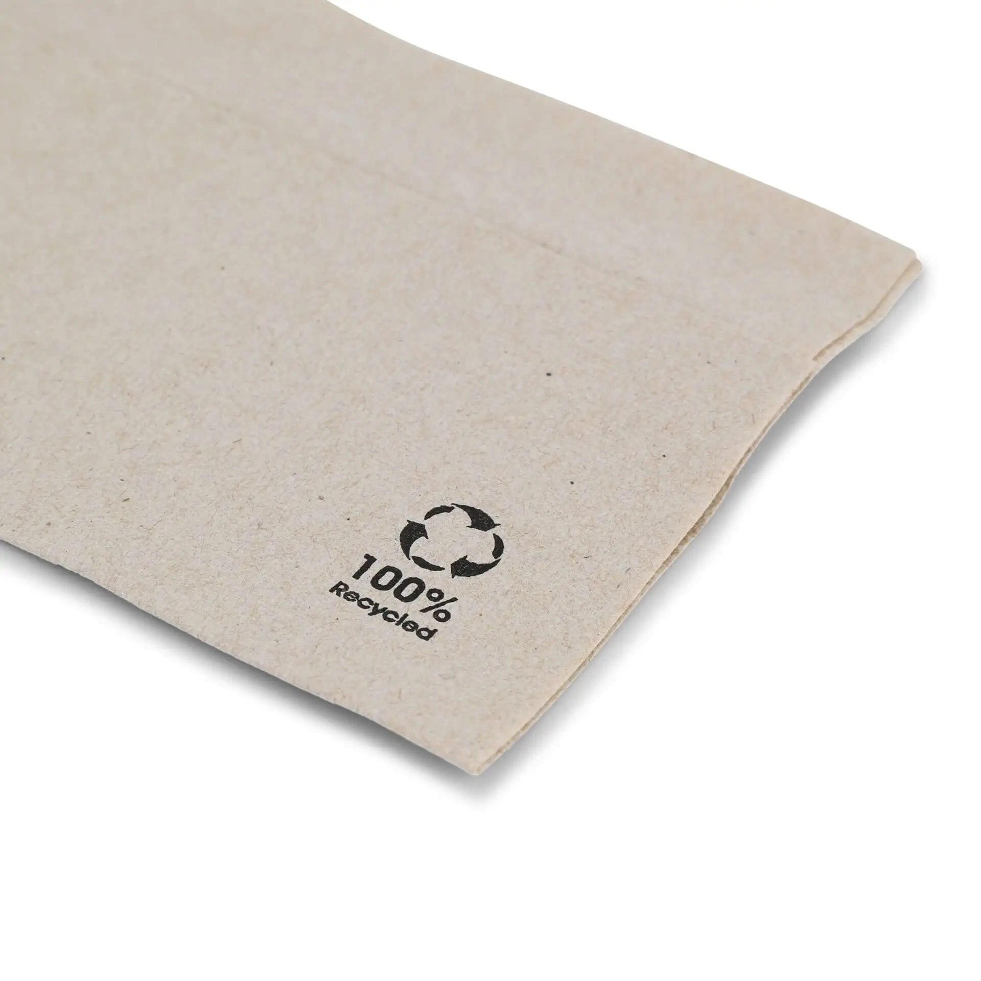 Servetten van gerecycled papier, 33 x 33 cm, 1-laags, 1/8 vouw, bruin dse028061-servietten-aus-recyceltem-papier-33-x-33-cm-1-lagig-18-falz-ungebleicht-3