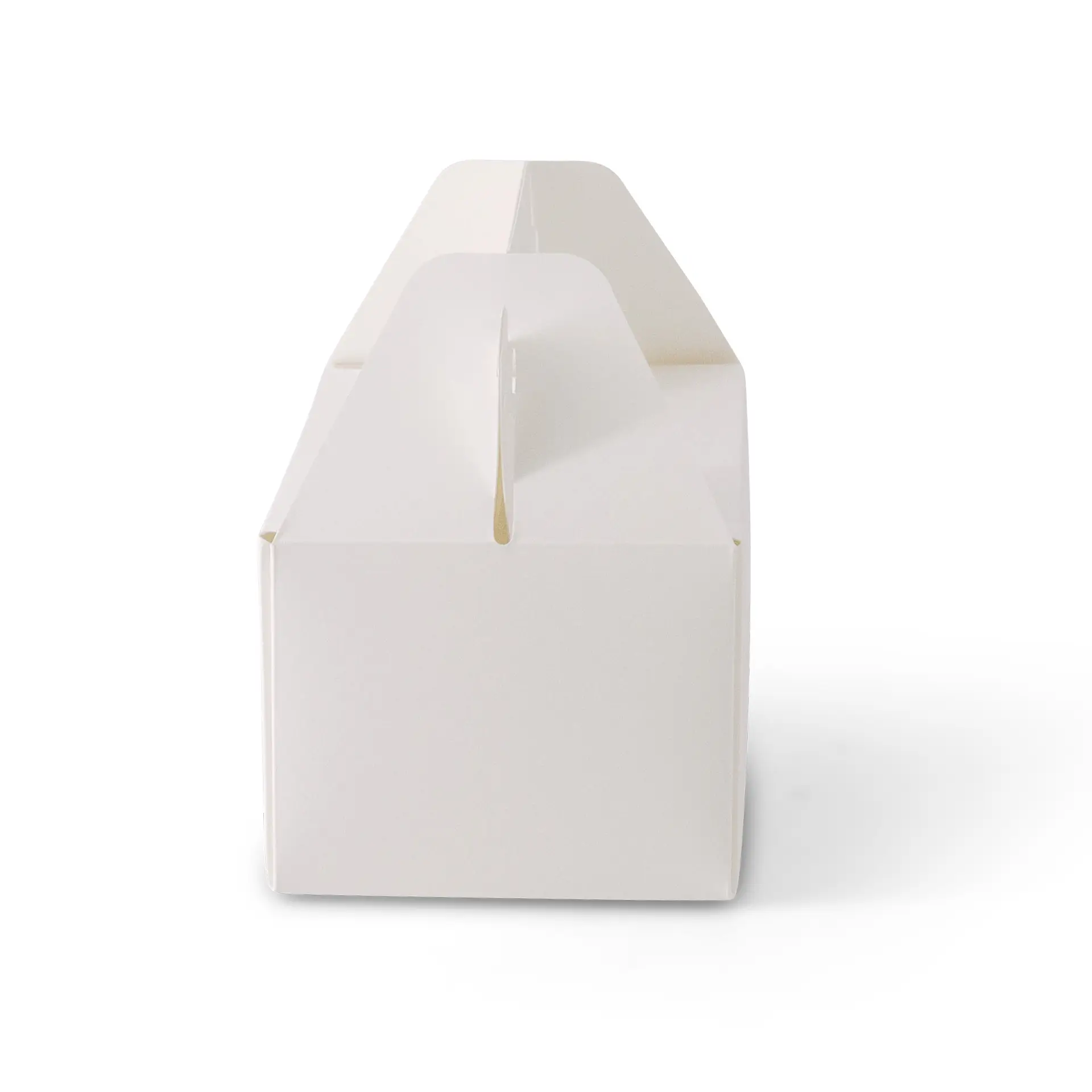 Kartonnen taartdoos met handvat S, 18 x 11 x 9 cm, wit, opvouwbaar
