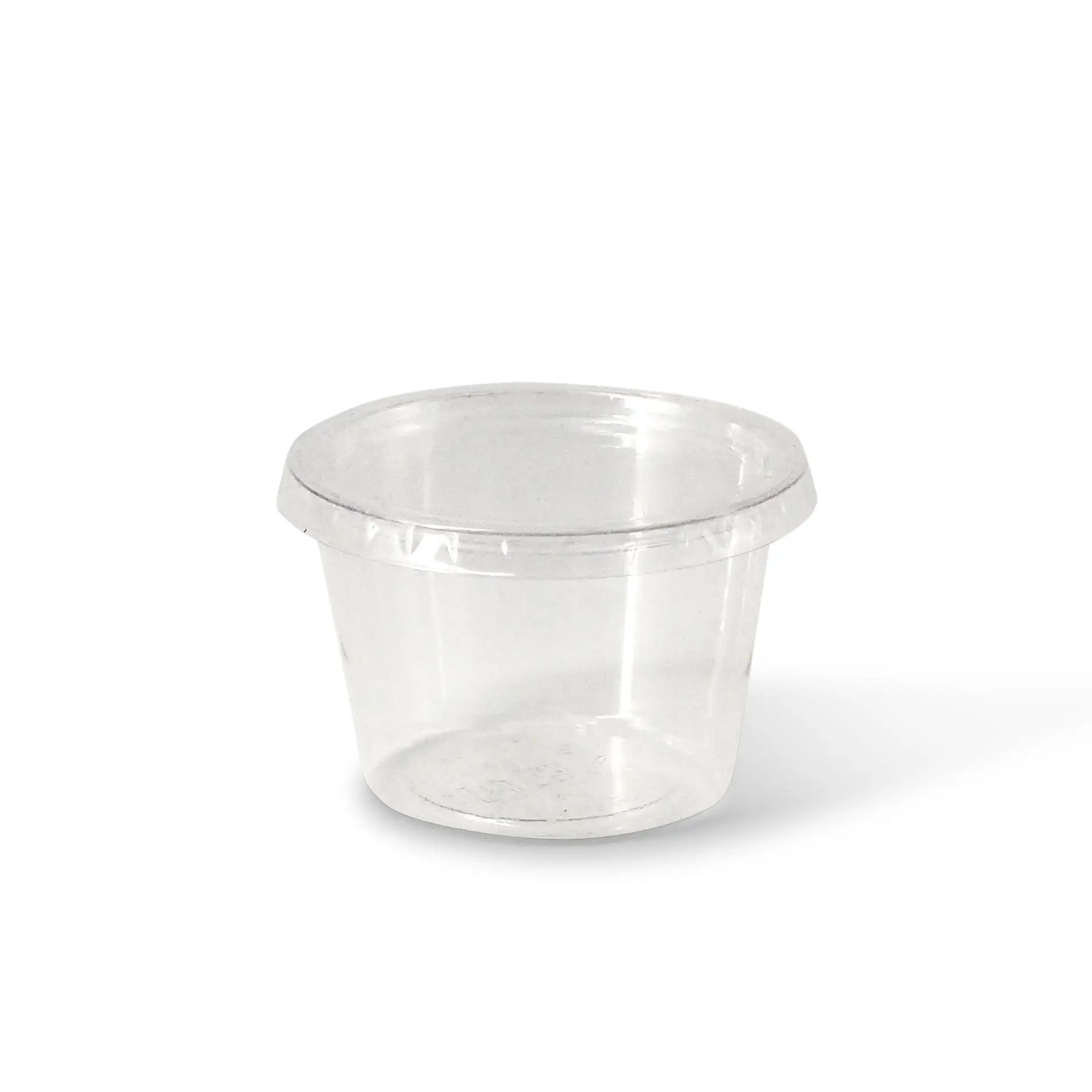 PLA Portiebekers 100 ml / 3,5 oz, Ø 70 mm, transparant, rond