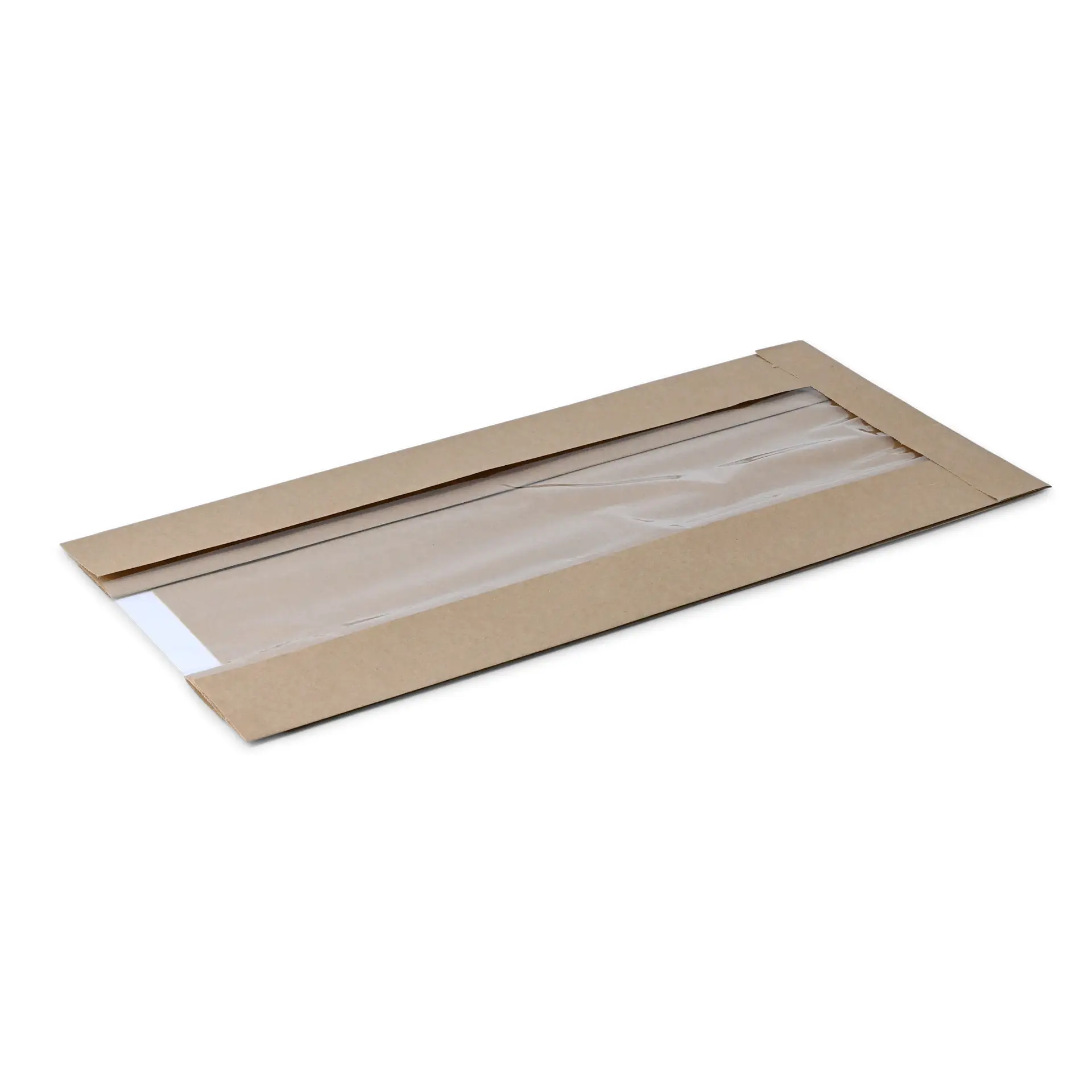 Sac à pain avec fenêtre L, 20 x 11 x 41 cm, brun dre02148-baeckertueten-aus-papier-mit-fenster-l-20-x-11-x-41-cm-braun-1