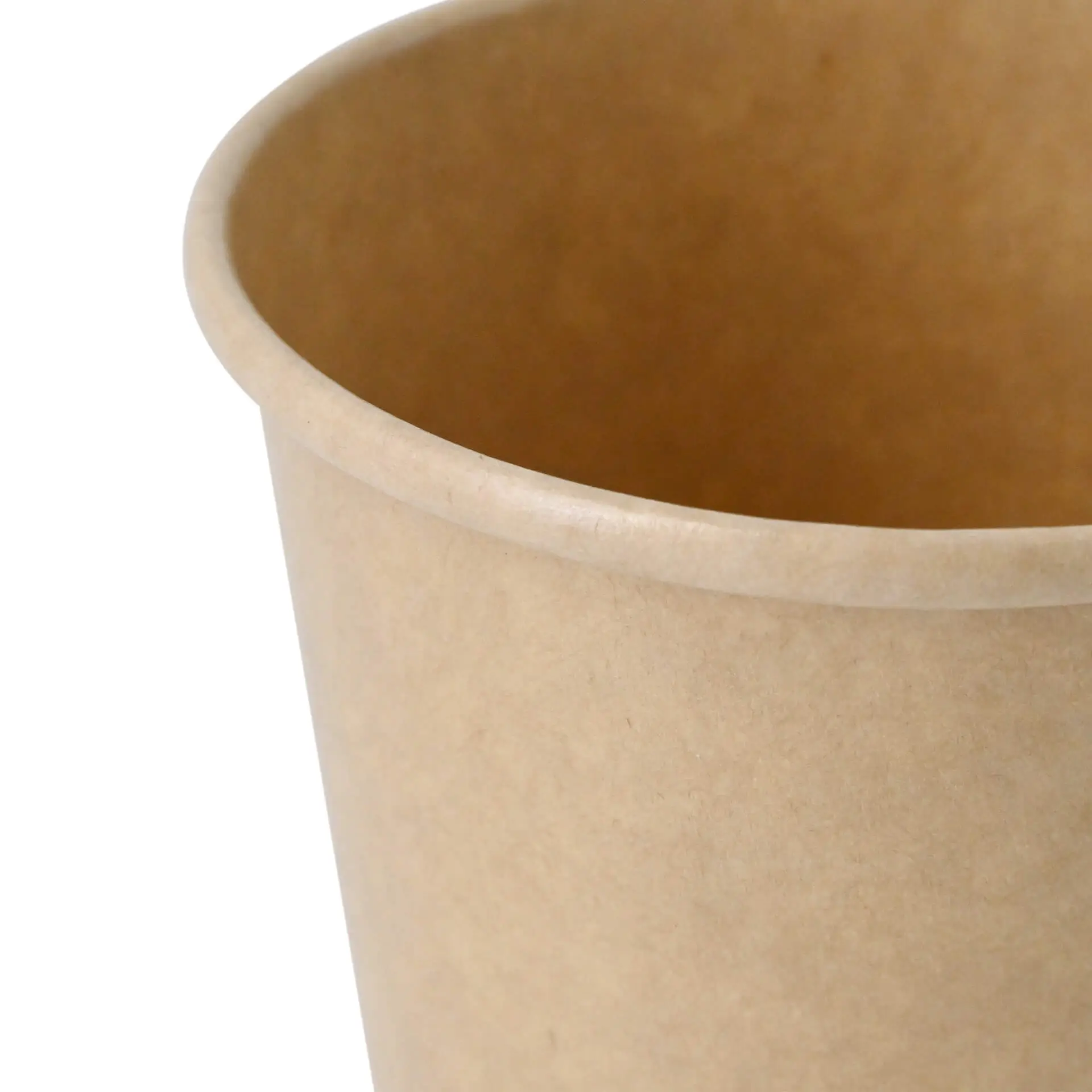 IJsbeker van karton L, 250 ml, 10 oz / max. 350 ml, 12 oz, Ø 92 mm, bruin