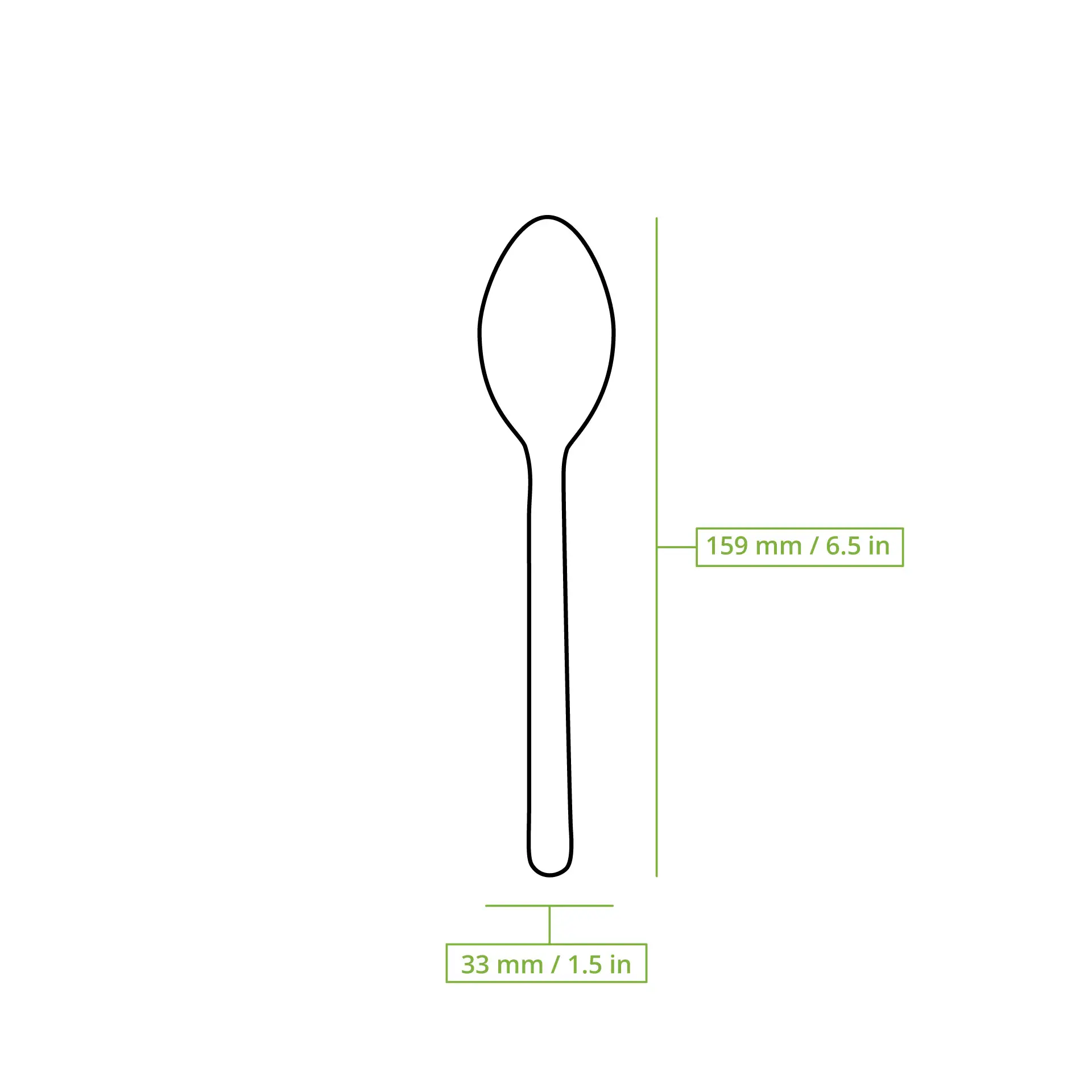 Houten lepel 16 cm, met biocoating Houten lepel 16 cm, met biocoating