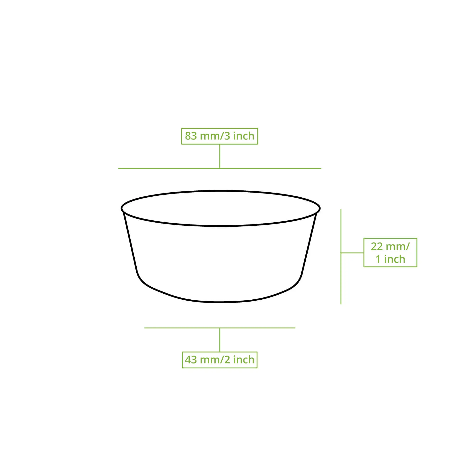 Palmblad Schoteltje "Palmware®" 80 ml, vierkant Palmblad Schoteltje "Palmware®" 80 ml, vierkant