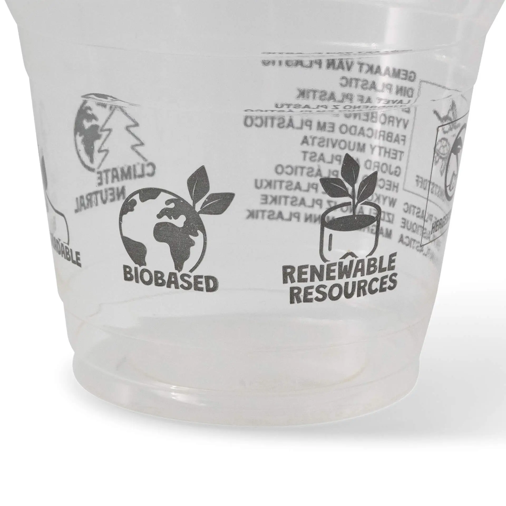 Smoothie beker van PLA 200 ml / 8 oz, Ø 96 mm