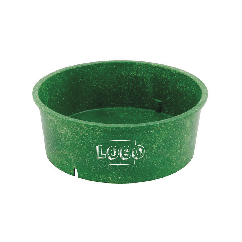 Mehrweg-Schalen Häppy Bowl® 1000 ml, Ø 185 mm, Spinat / dunkelgrün, Individualdruck