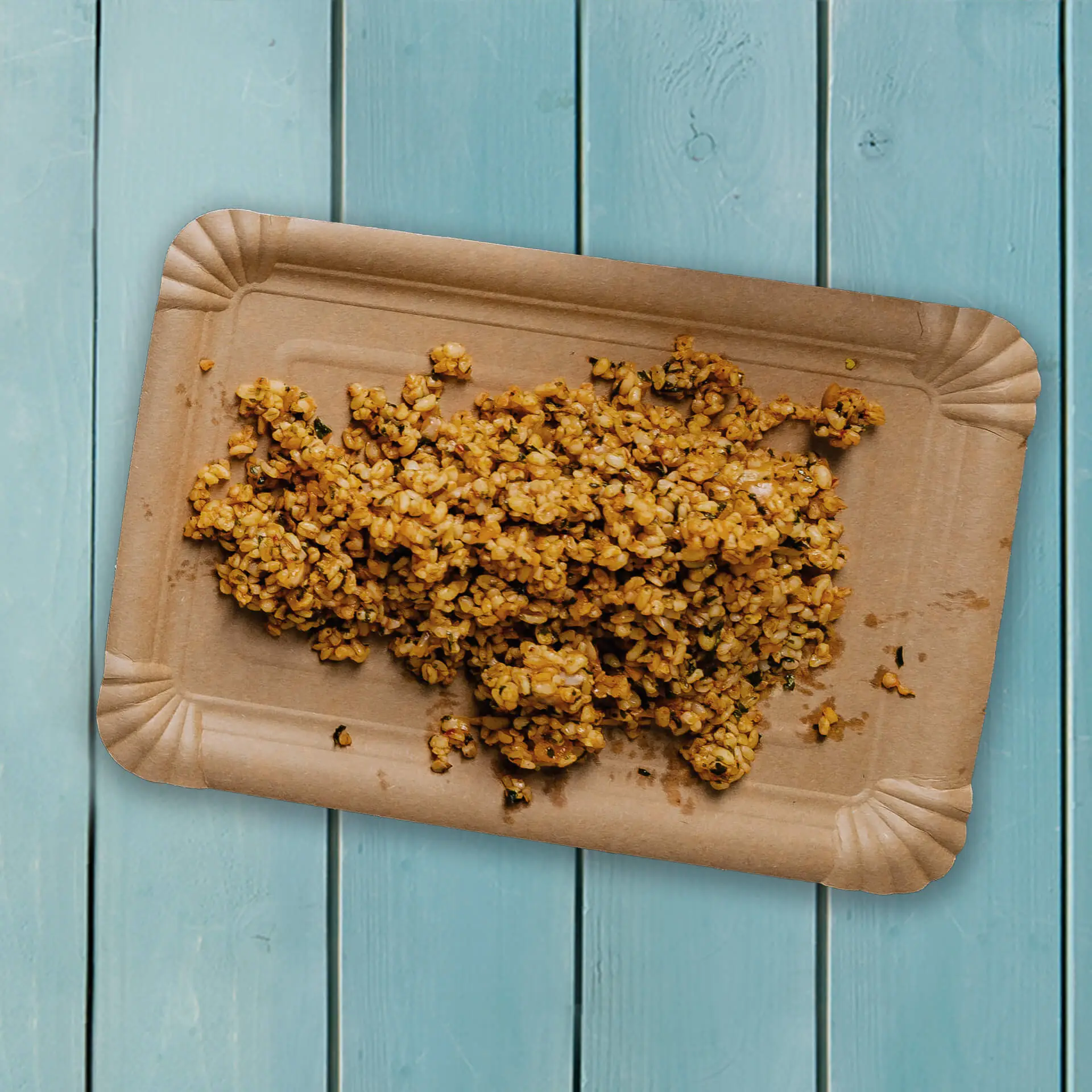 Papieren bordjes 17 x 23 cm, bruin, rechthoekig dtw06013-pappteller-17-x-23-cm-braun-rechteckig-5