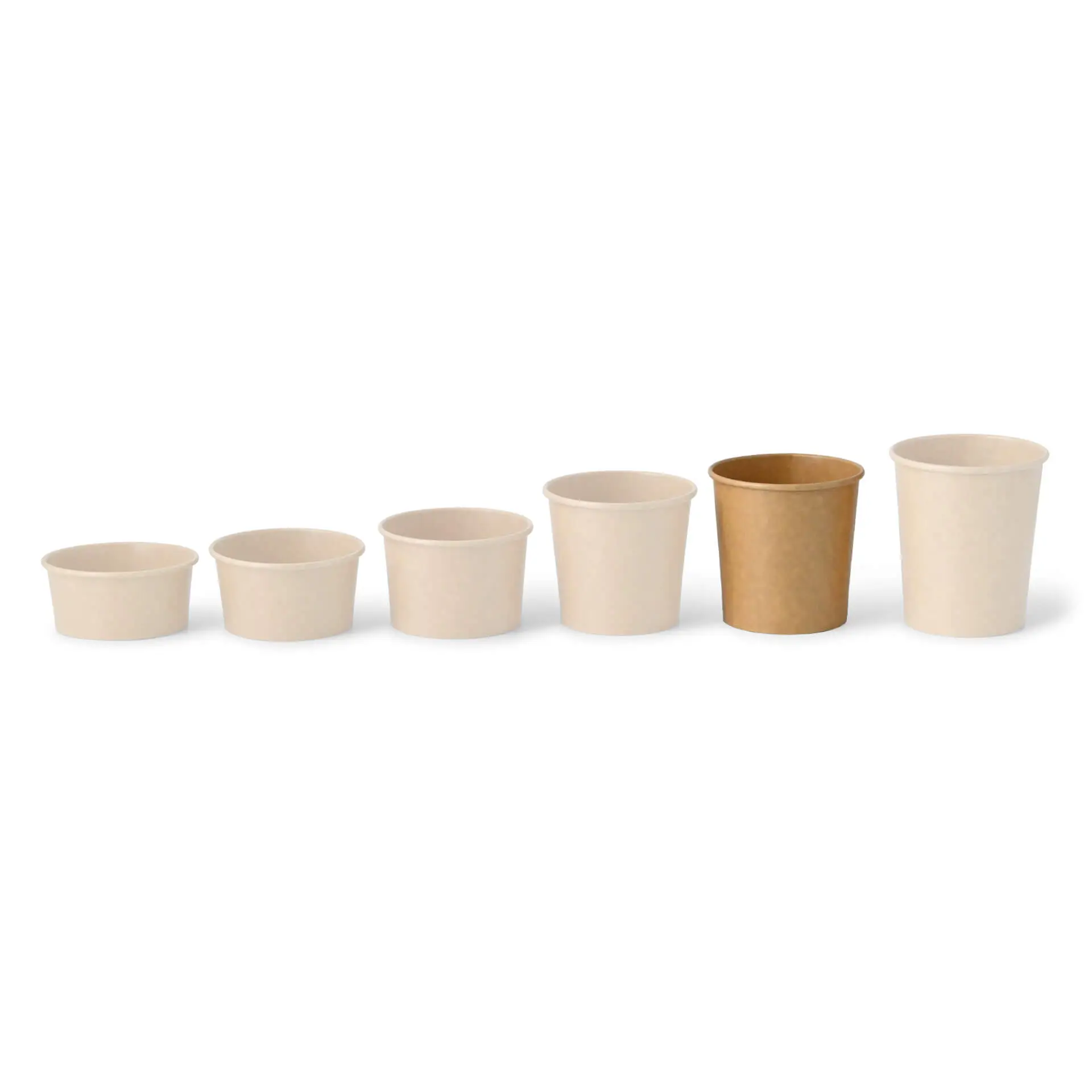 IJsbeker van karton XL, 300 ml, 12 oz / max. 400 ml, 14 oz, Ø 92 mm, bruin