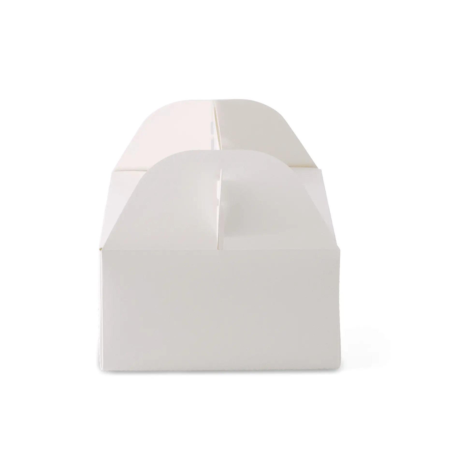 Kartonnen taartdoos met handvat L, 26 x 17 x 9 cm, wit, opvouwbaar