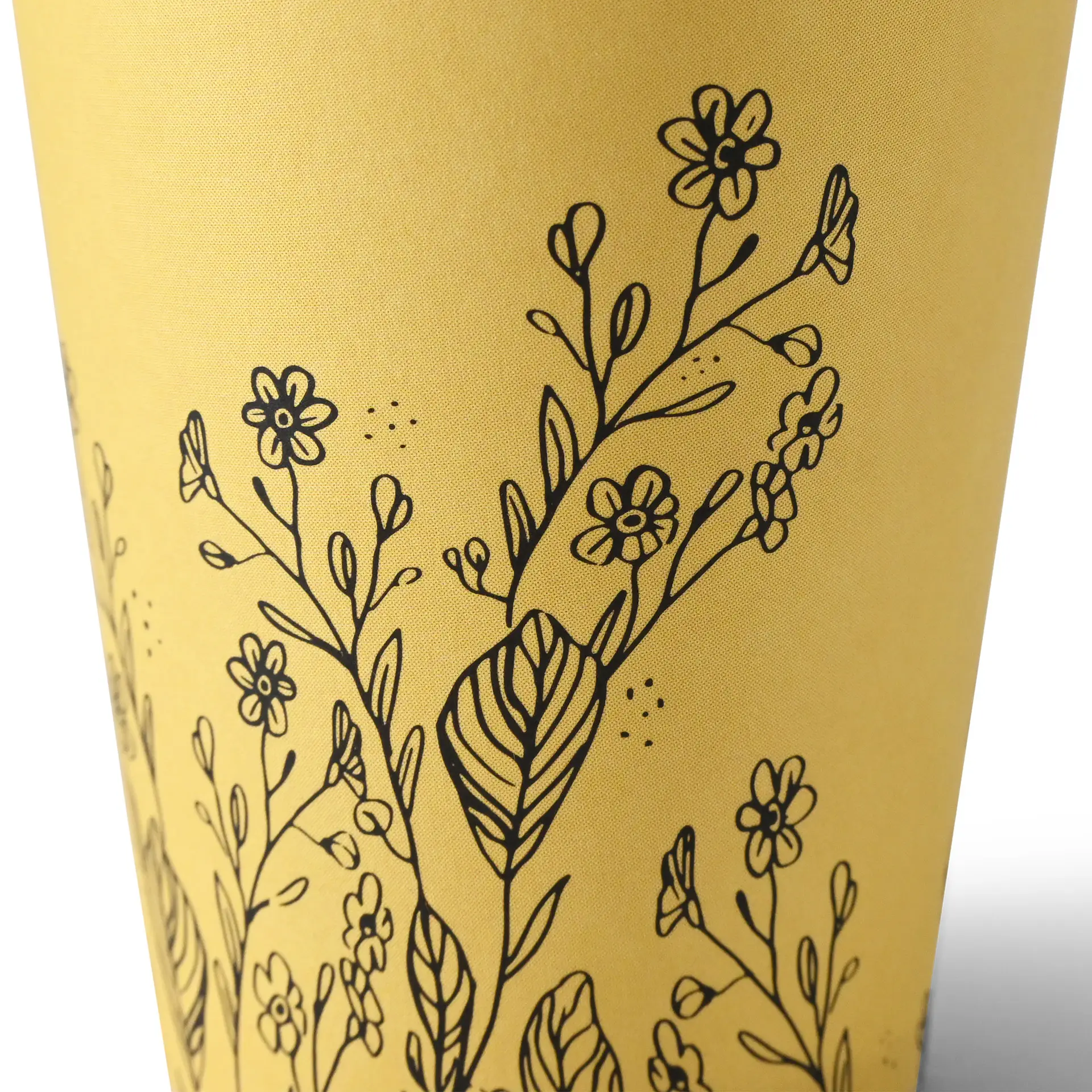 Kartonnen bekers lente "Bloemen" 200 ml / 8 oz, Ø 80 mm, geel dhd04110-pappbecher-fruehling-blumen-200-ml-8-oz-80-mm-gelb-4
