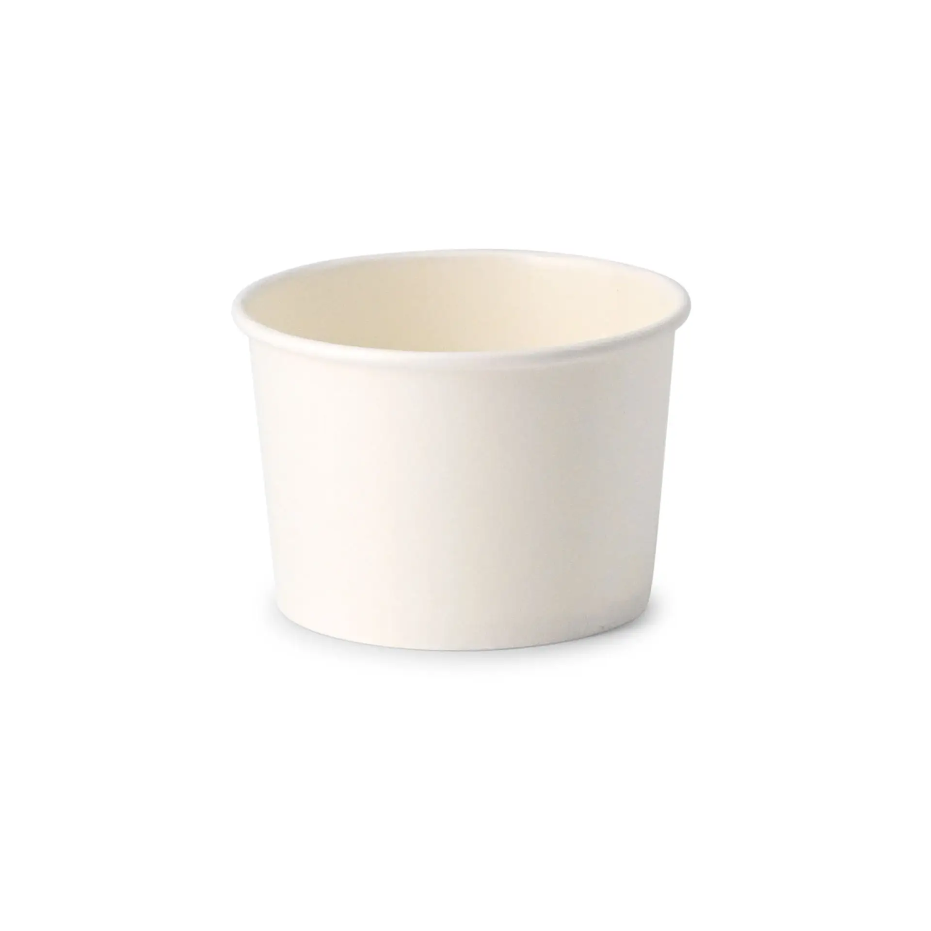 Witte bio universele beker (bio-gecoat), 200 ml / 8 oz, Ø 90 mm