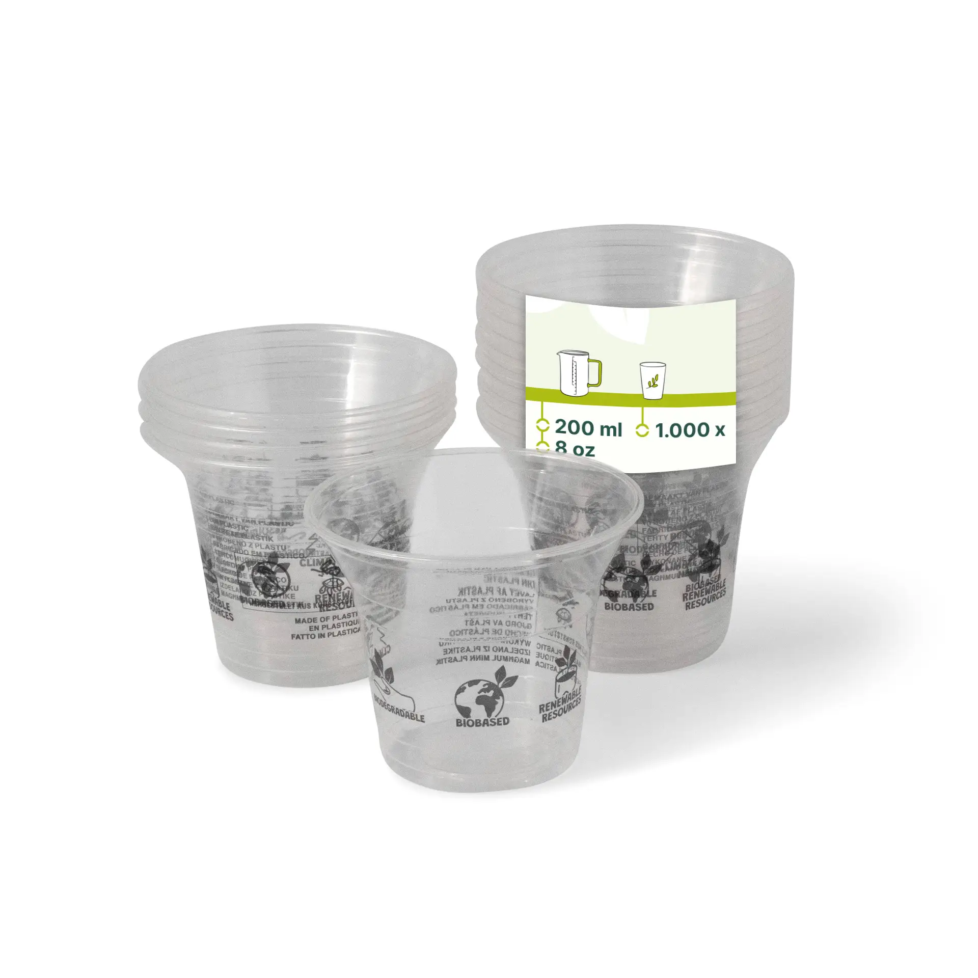 Smoothie beker van PLA 200 ml / 8 oz, Ø 96 mm Smoothie beker van PLA 200 ml / 8 oz, Ø 96 mm