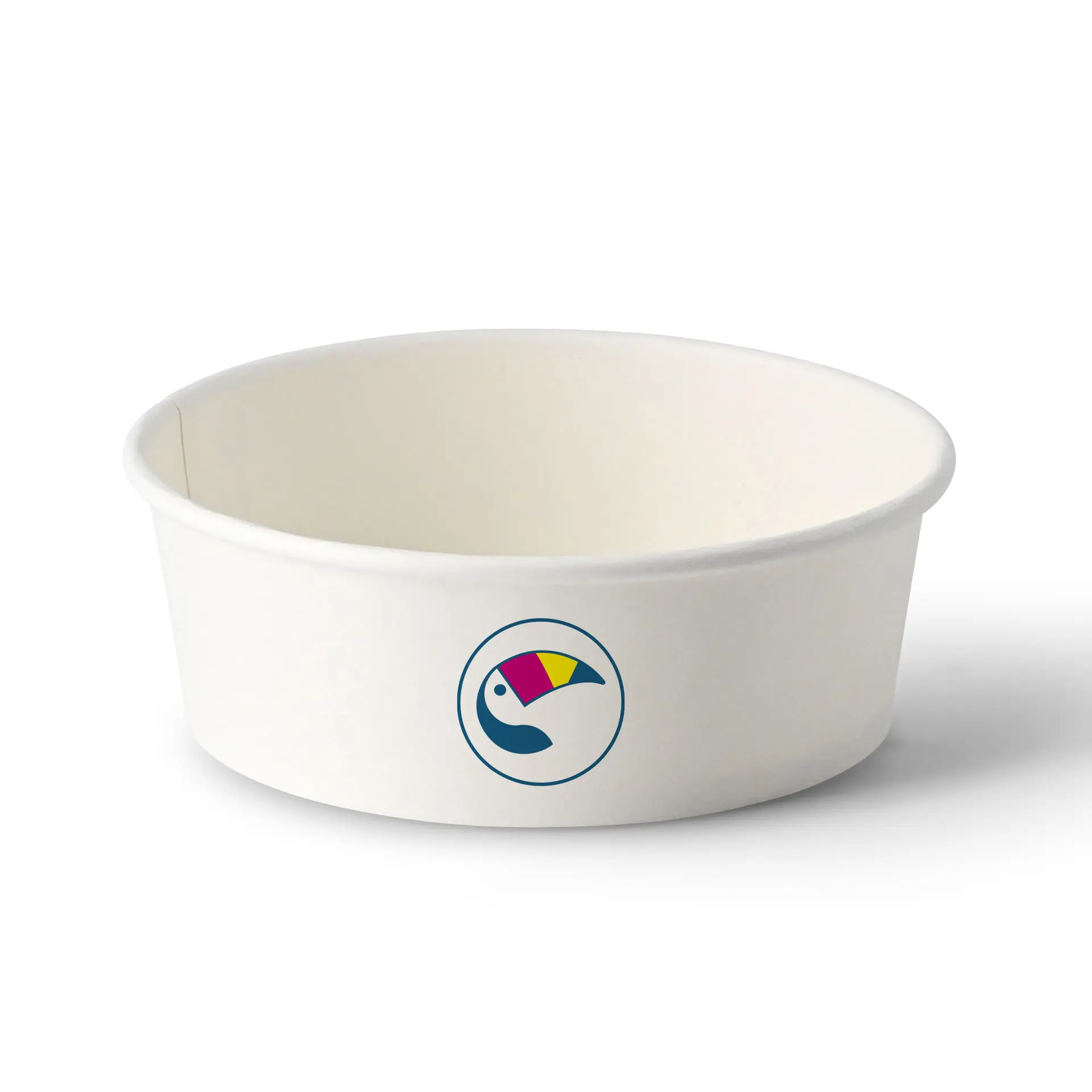 Saladeschalen bedrukken / Bowls bedrukken, 400 ml, Ø 150 mm, wit, PE-gelamineerd