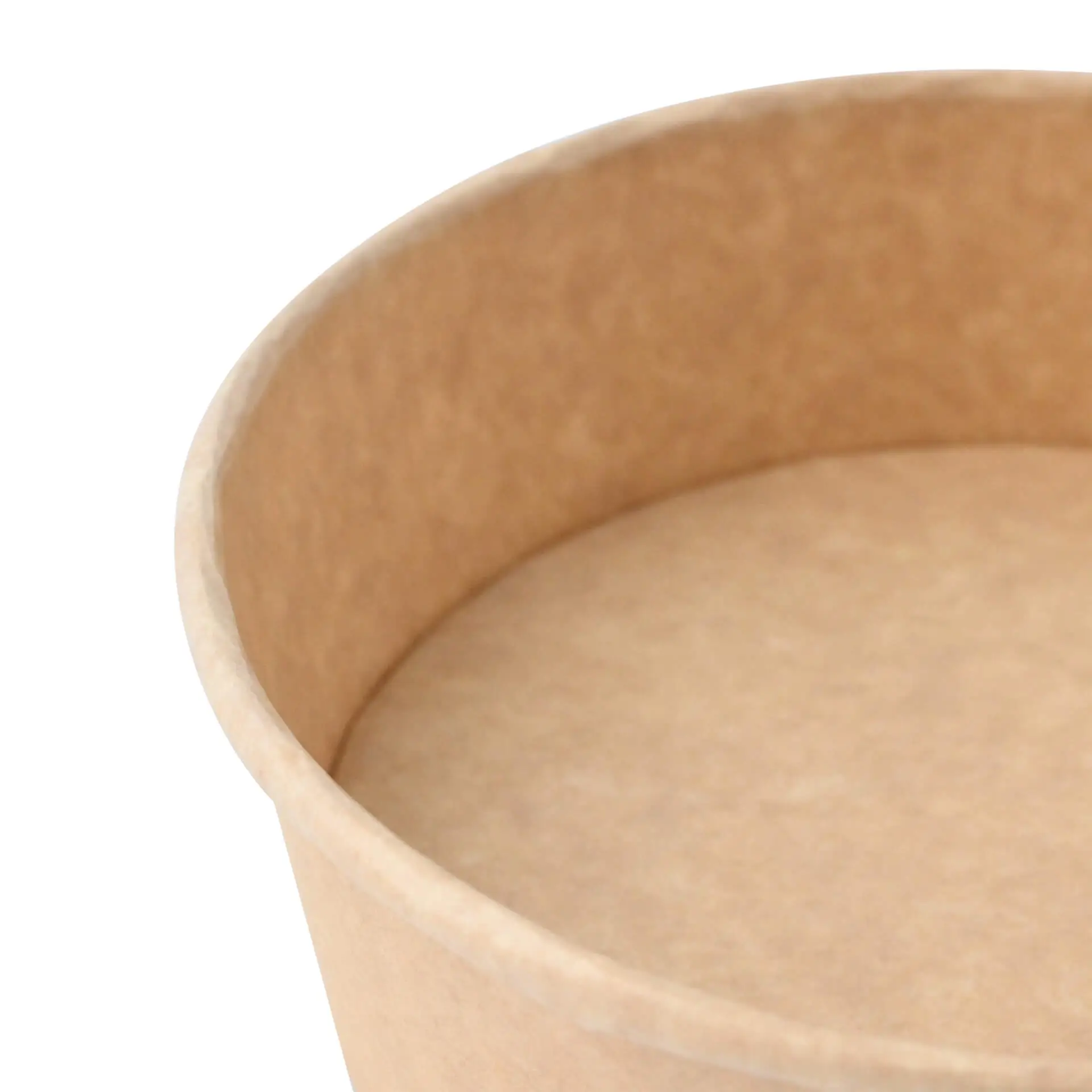 Kartonnen schalen (gecoat) / Bowl, 400 ml, Ø 150 mm, bruin, rond (650 ml maximale inhoud)