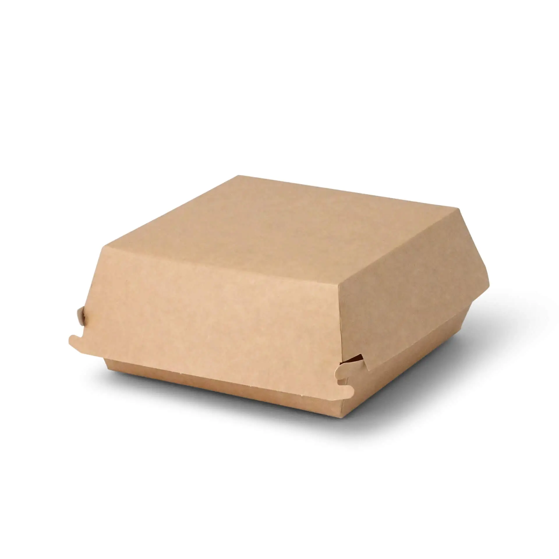 Takeaway hamburgerdozen 14,5 x 14,5 x 8 cm, kraft-wit