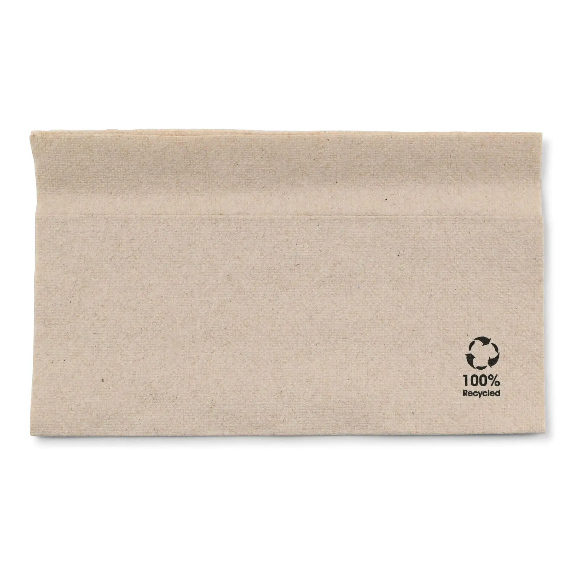 Servetten van gerecycled papier, 33 x 33 cm, 1-laags, 1/8 vouw, bruin dse02806-servietten-aus-recyceltem-papier-33-x-33-cm-1-lagig-18-falz-ungebleicht-1