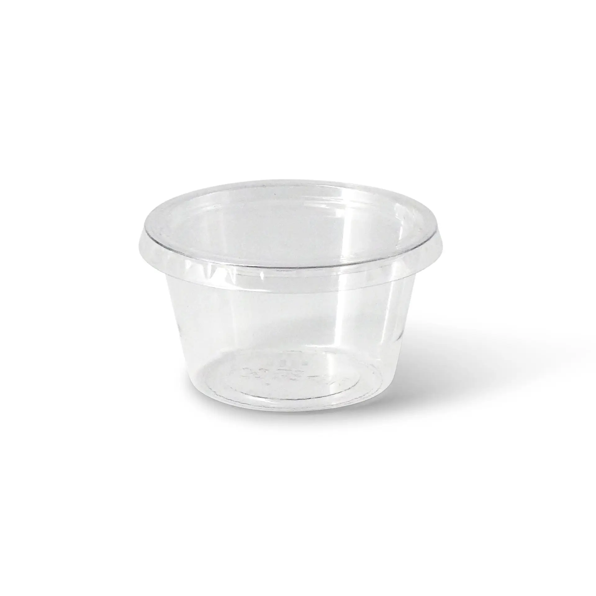 PLA cup 80 ml / 3 oz, Ø 70 mm, transparant