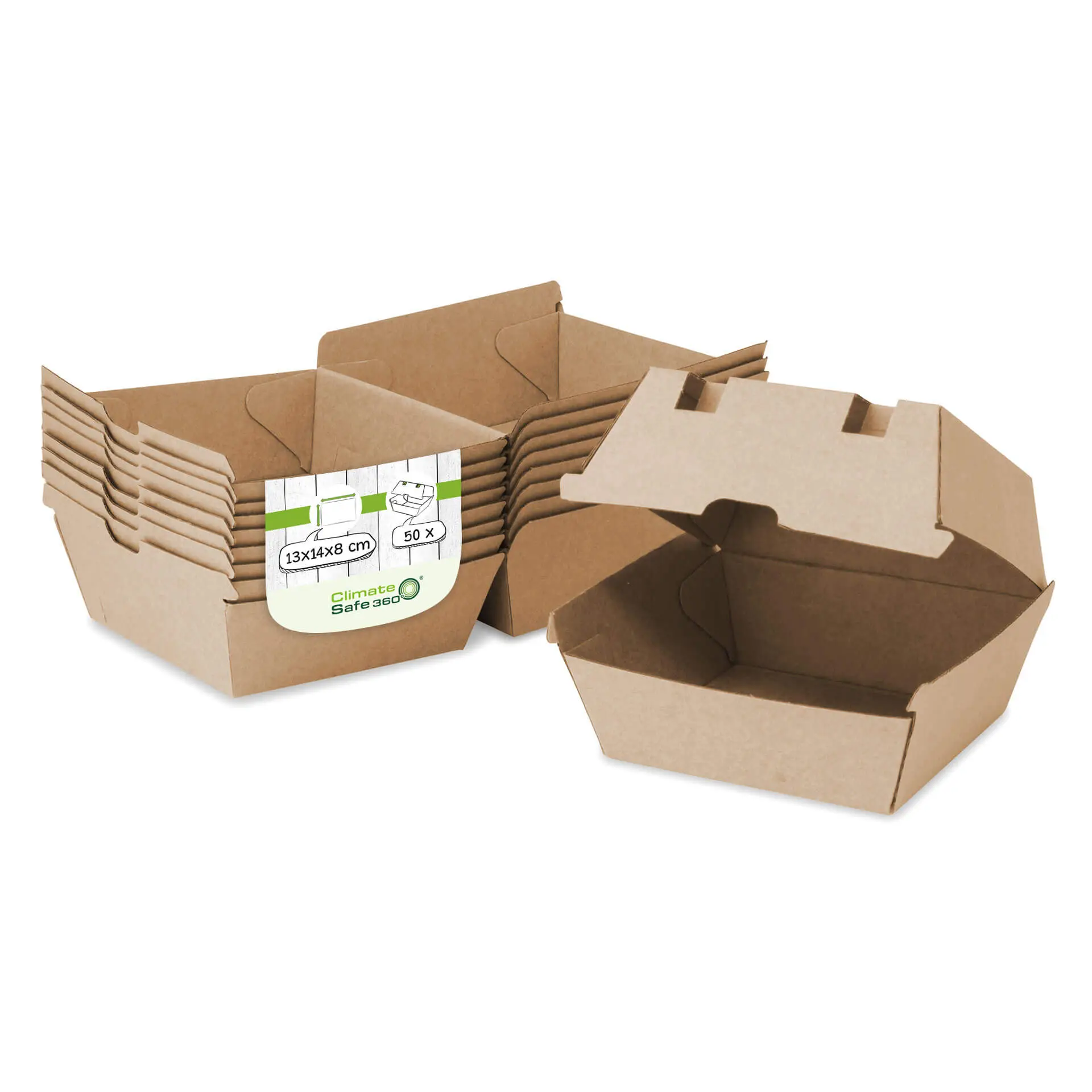 Takeaway hamburgerdozen 13 x 14 x 8 cm, karton, kraft Takeaway hamburgerdozen 13 x 14 x 8 cm, karton, kraft