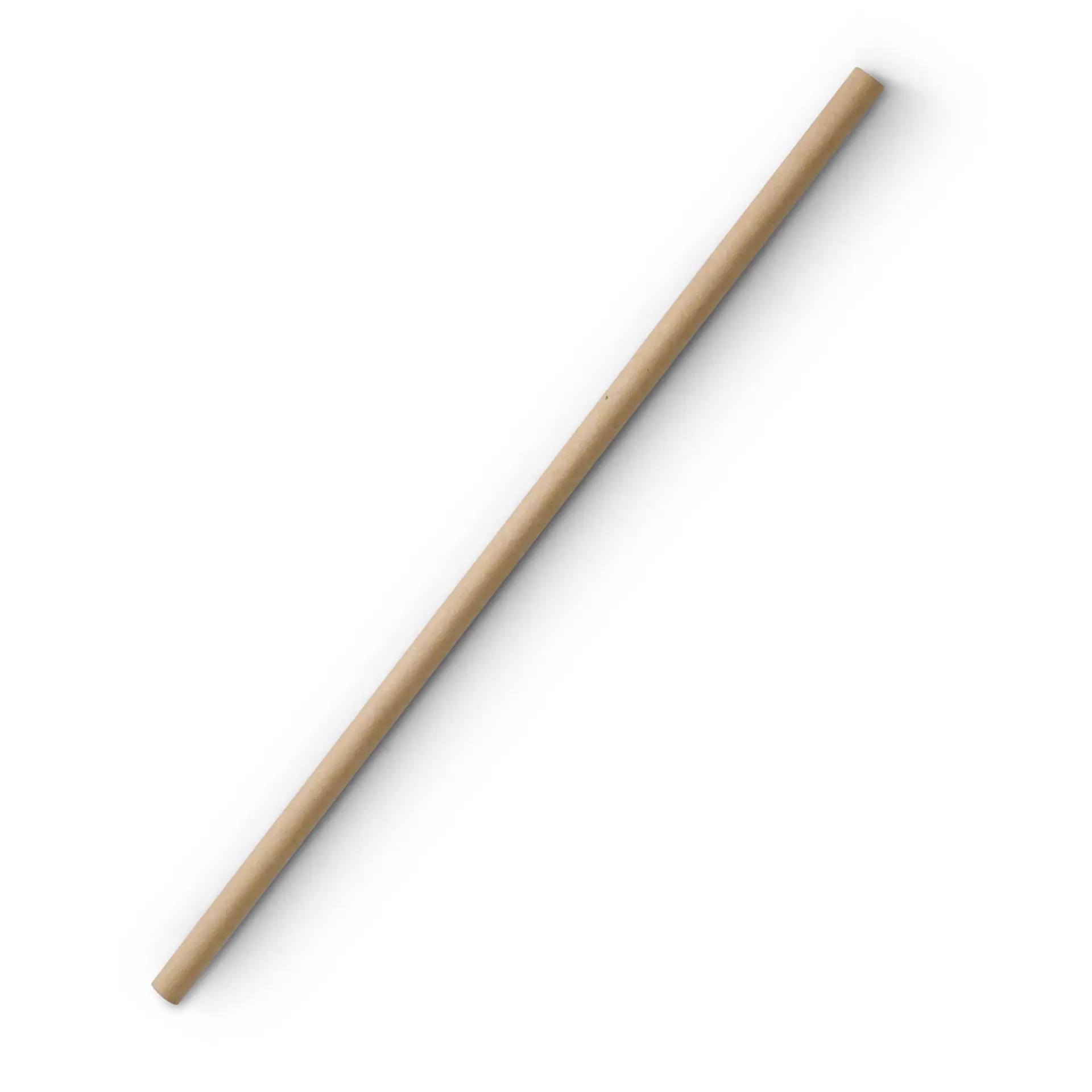 Rietjes van papier 20 cm, Ø 0,6 cm, bruin, verticaal gerold