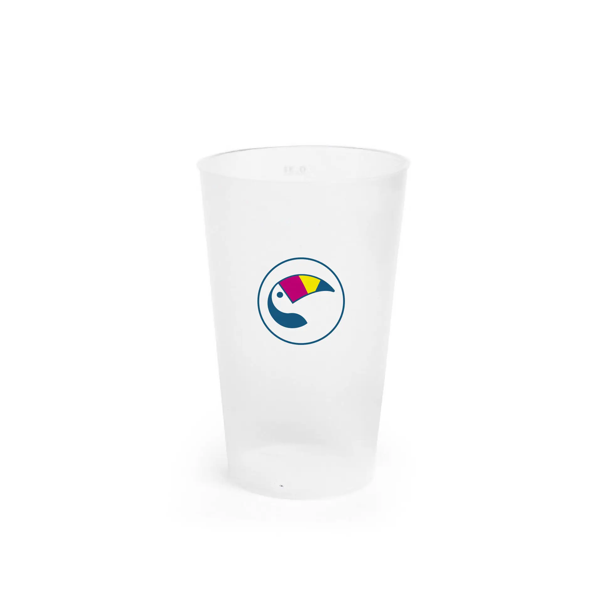 Herbruikbare beker met logo 300 ml, IML, full colour
