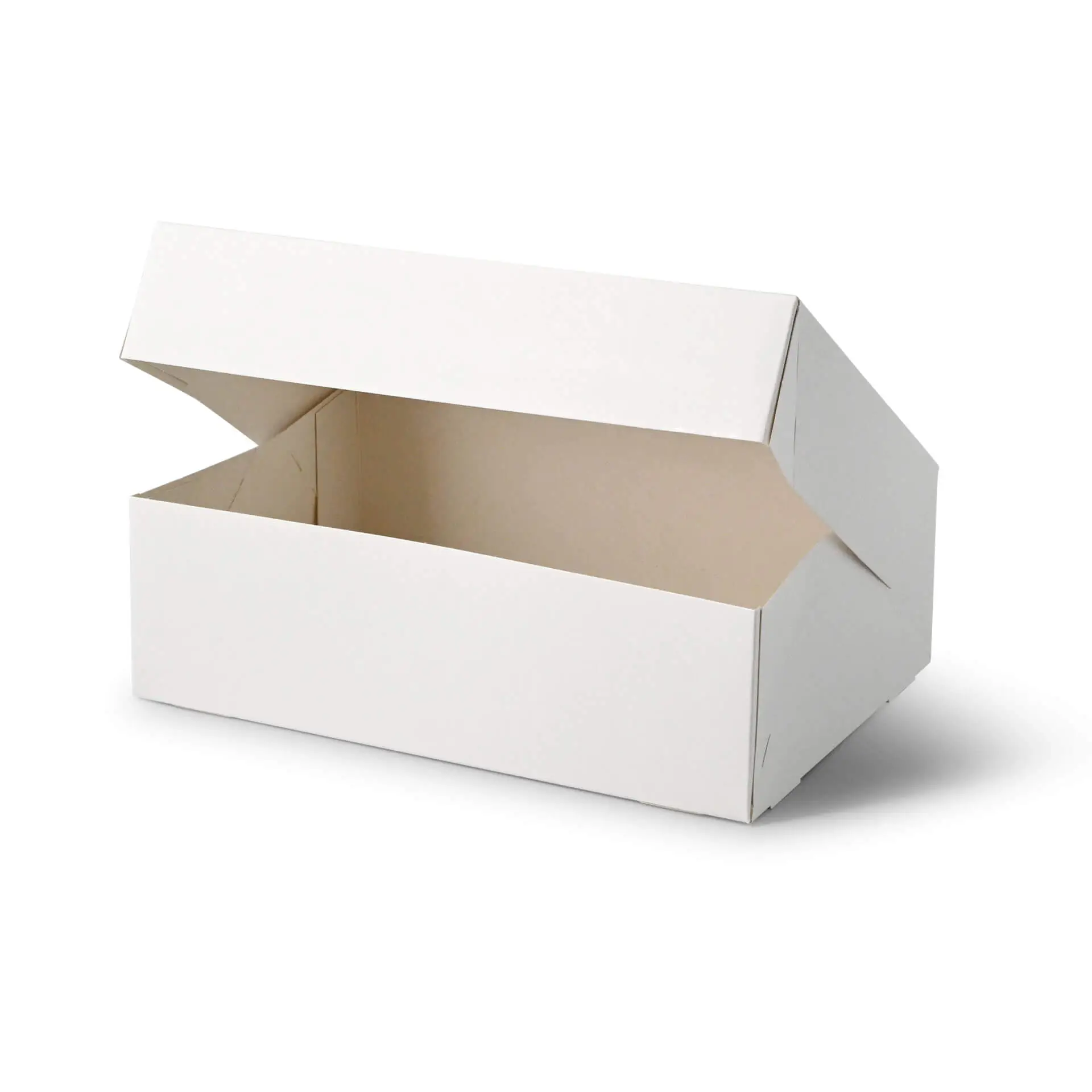 Cupcake-dozen (6 stuks), cellulosevenster, wit