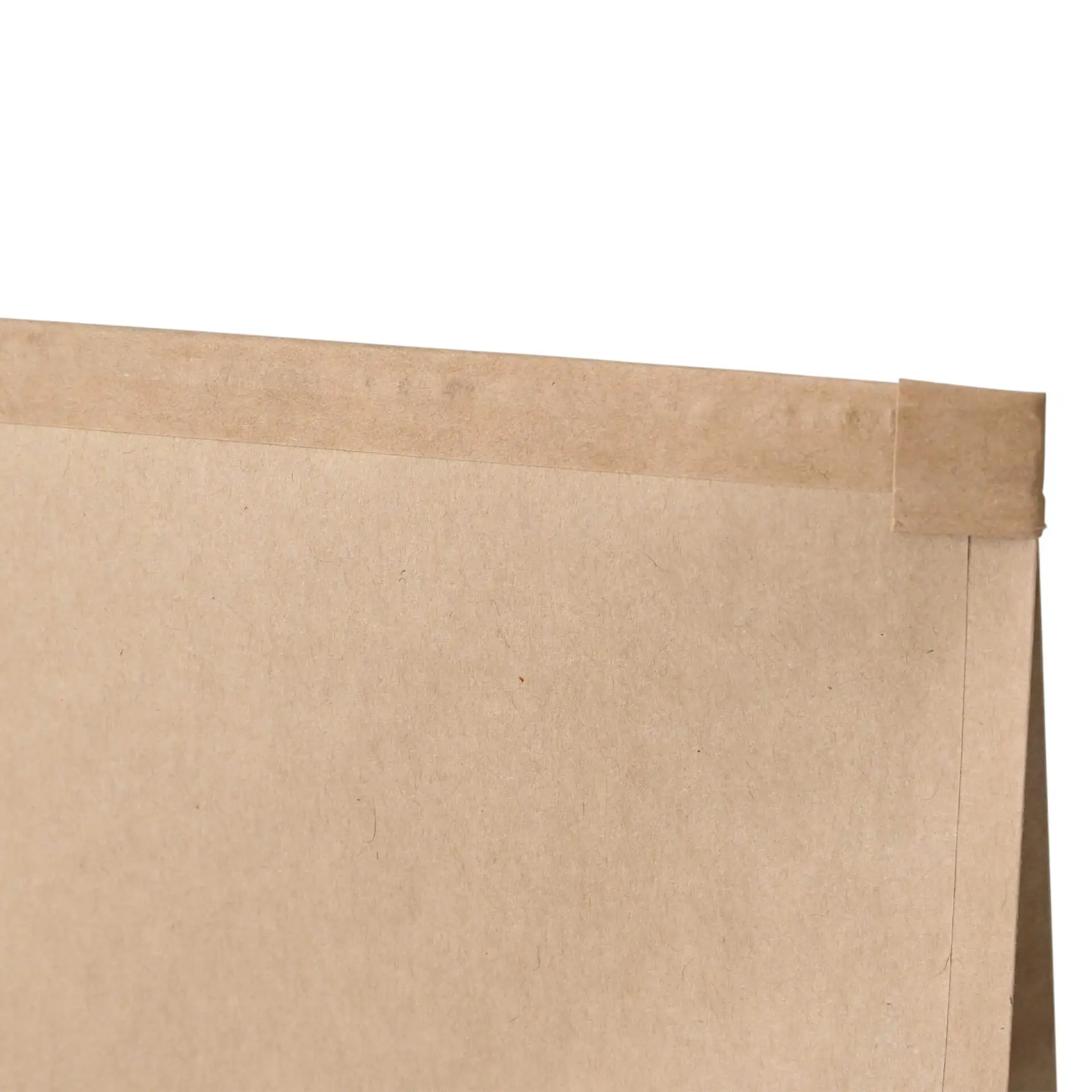 Blokbodemzakken met venster L, 15,5 x 7 x 24 cm, bruin, clipband