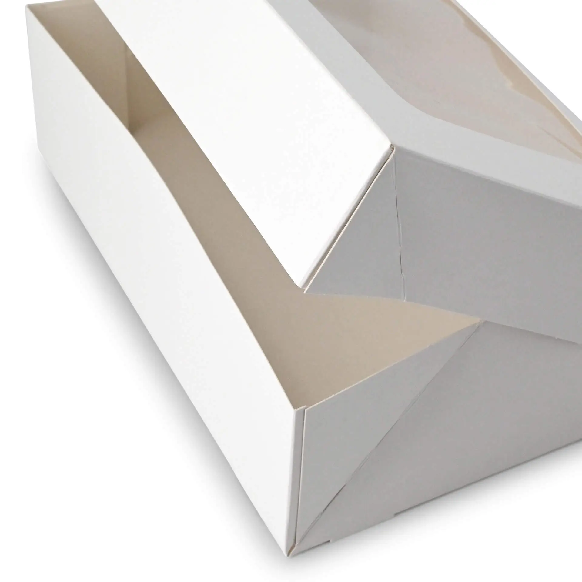 Cupcake-dozen (6 stuks), cellulosevenster, wit