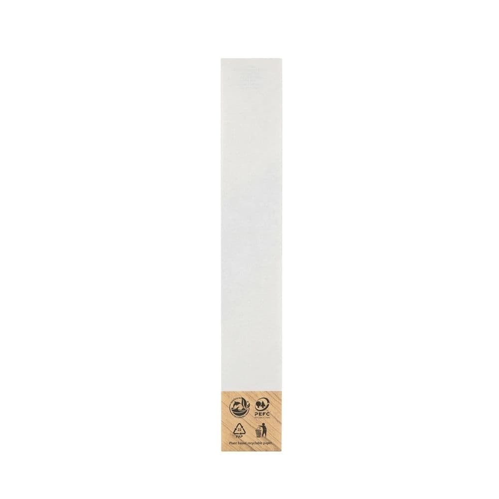 Papier-Snack-Banderole 30 x 4 cm, braun, mit Klebepunkt