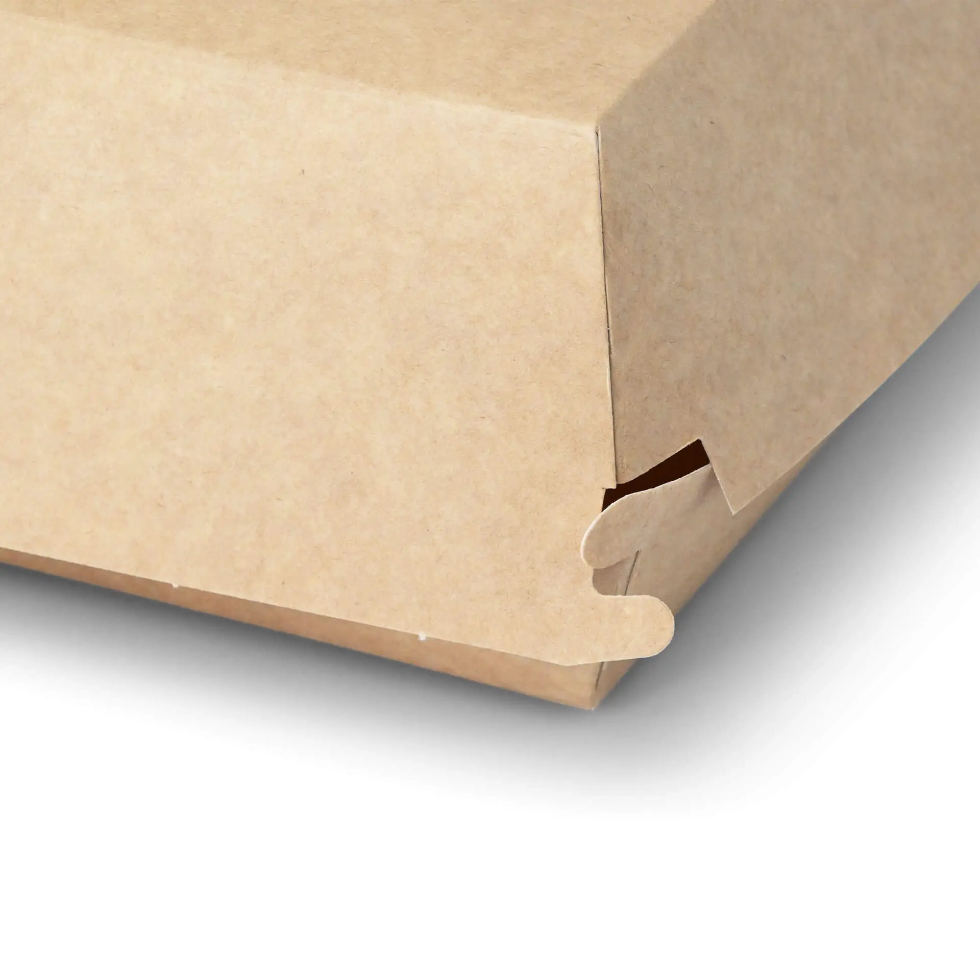 Takeaway hamburgerdozen 14,5 x 14,5 x 8 cm, kraft-wit