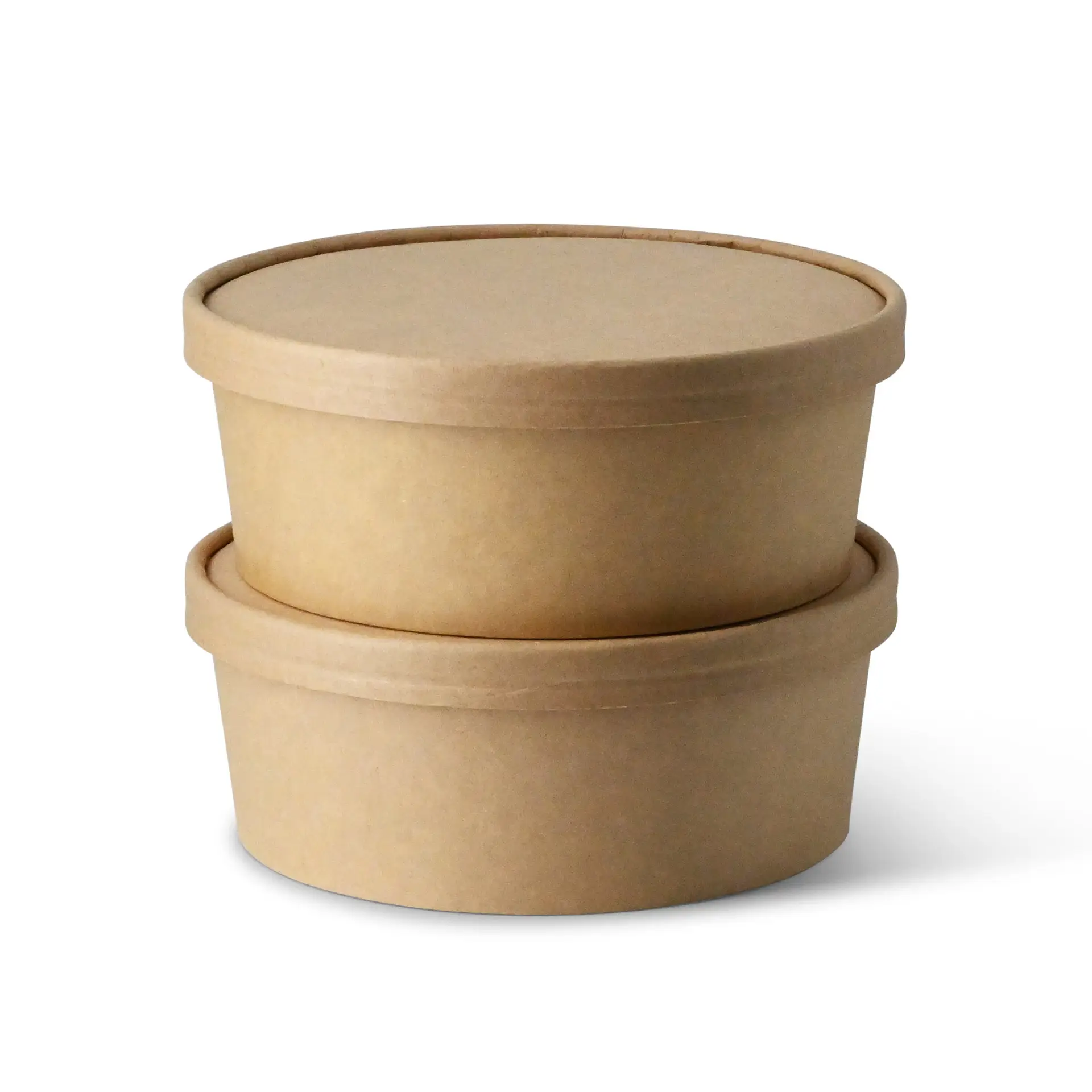 Kartonnen deksel (bio-gecoat) Ø 185 mm, kraft Kartonnen deksel (bio-gecoat) Ø 185 mm, kraft