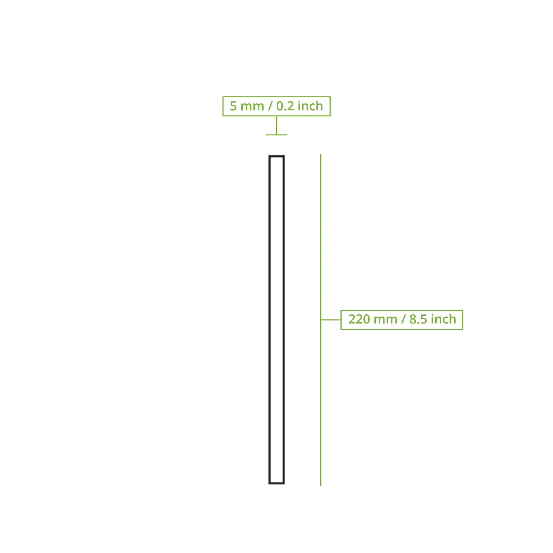 Flexibele zwarte papieren rietje, 5 mm diameter en 220 mm lang; geschikt voor koude dranken; biologisch afbreekbaar en gemaakt van duurzaam hout.