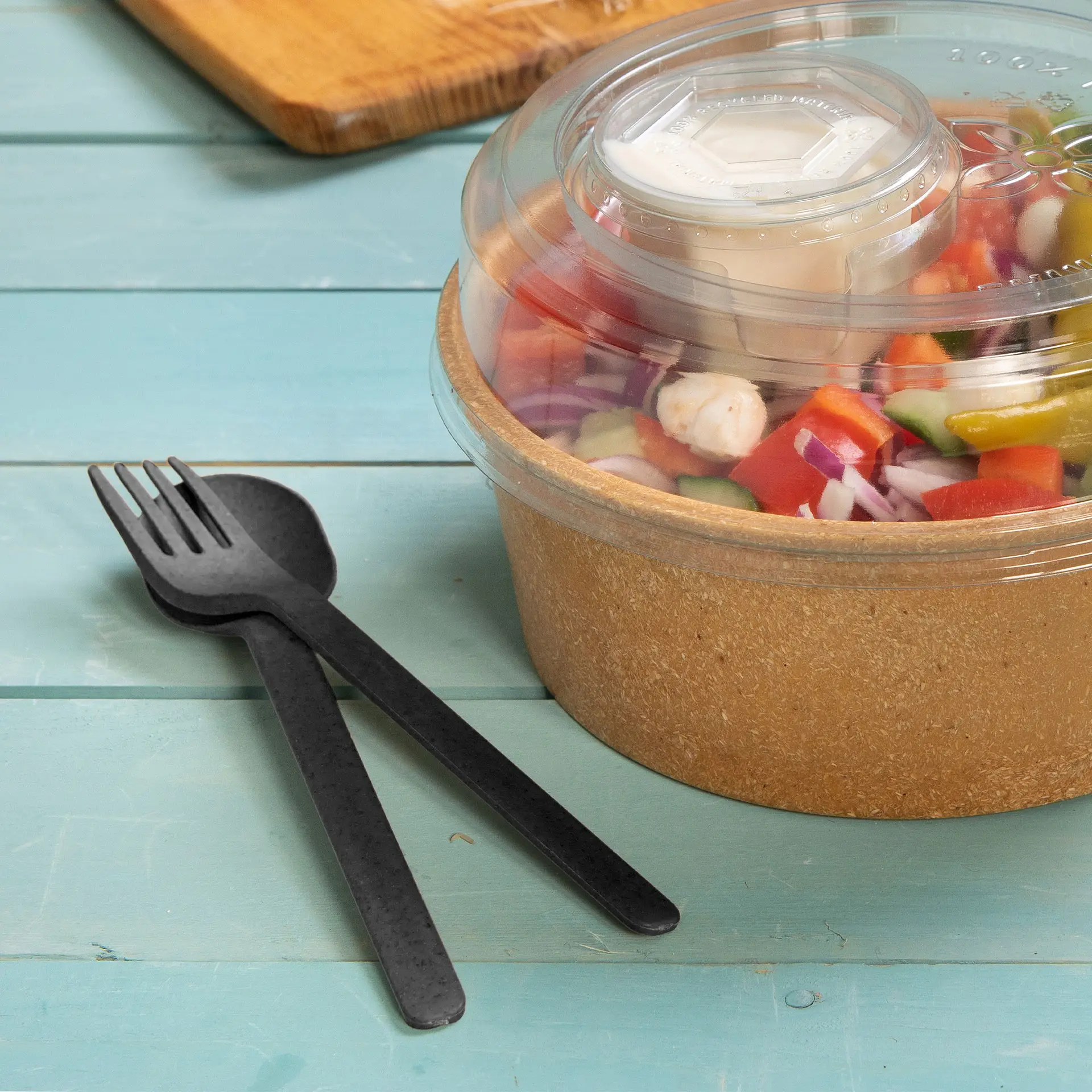 Herbruikbare vorken “merways Cutlery” 18 cm, peper / grijs Herbruikbare vorken “merways Cutlery” 18 cm, peper / grijs