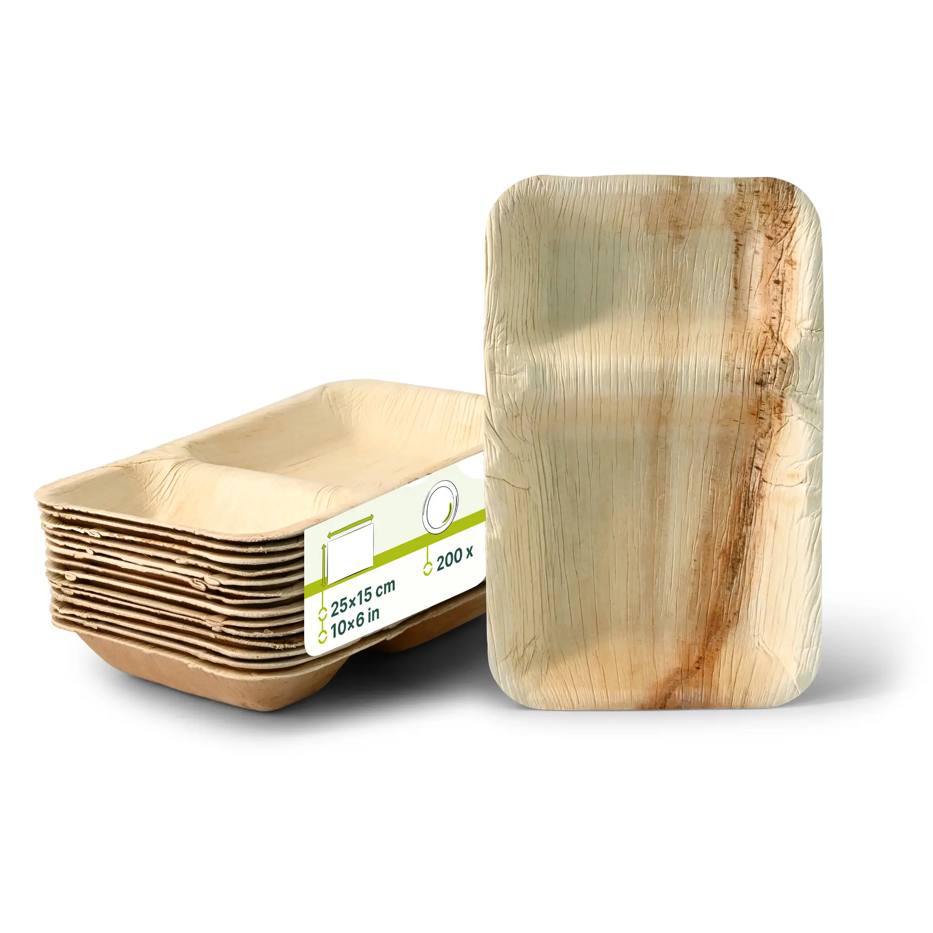 Palmblad Menubord "Palmware®" 25 x 15 cm, 2 vakken, rechthoekig Palmblad Menubord "Palmware®" 25 x 15 cm, 2 vakken, rechthoekig