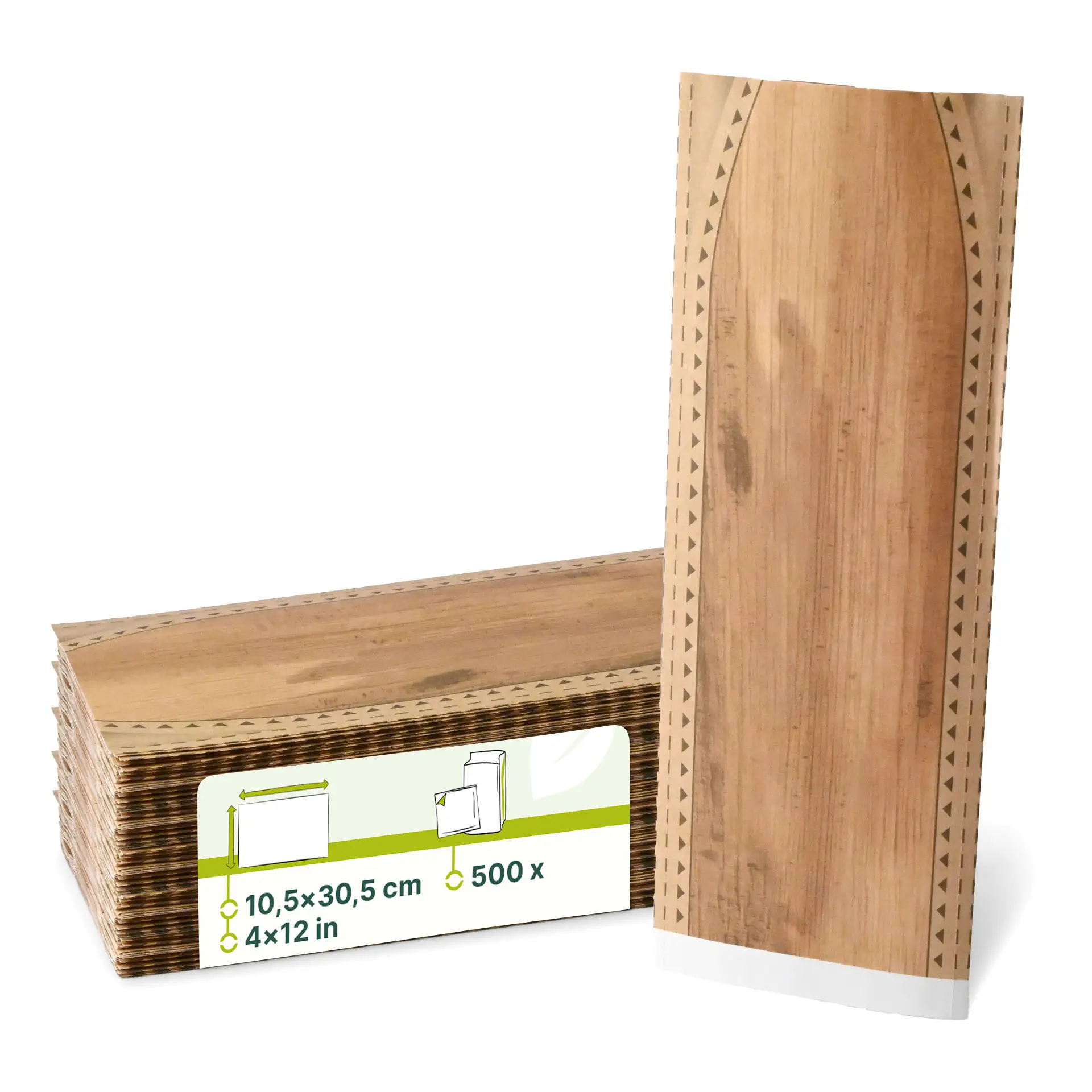 Wrap bag, 10,5 x 30,5 cm, kraft Wrap bag, 10,5 x 30,5 cm, kraft
