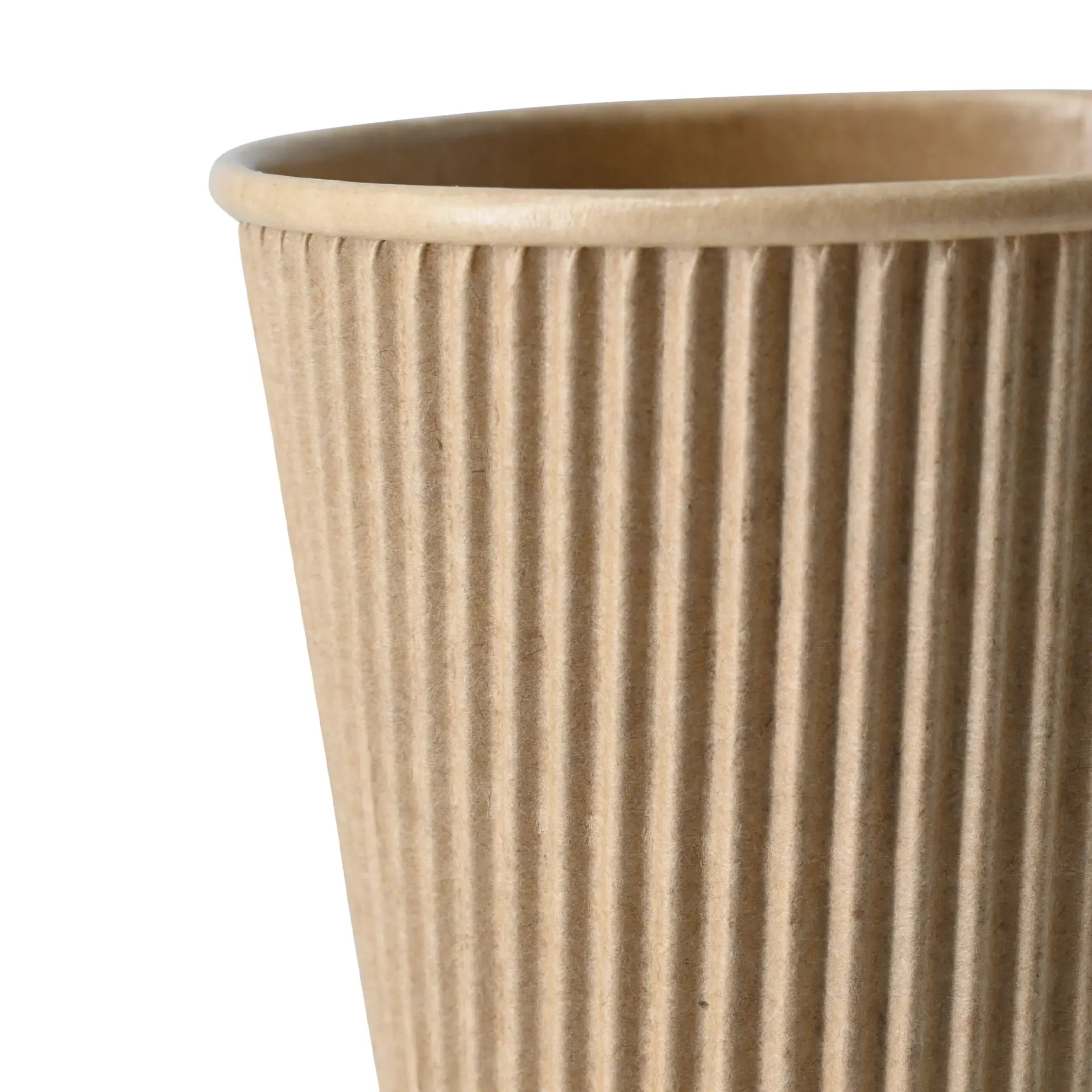 Ribbelbeker / Koffiebeker to go 300 ml / 12 oz, Ø 90 mm, kraft dhd048531-riffelbecher-kaffee-to-go-becher-300-ml-12-oz-90-mm-braun-3