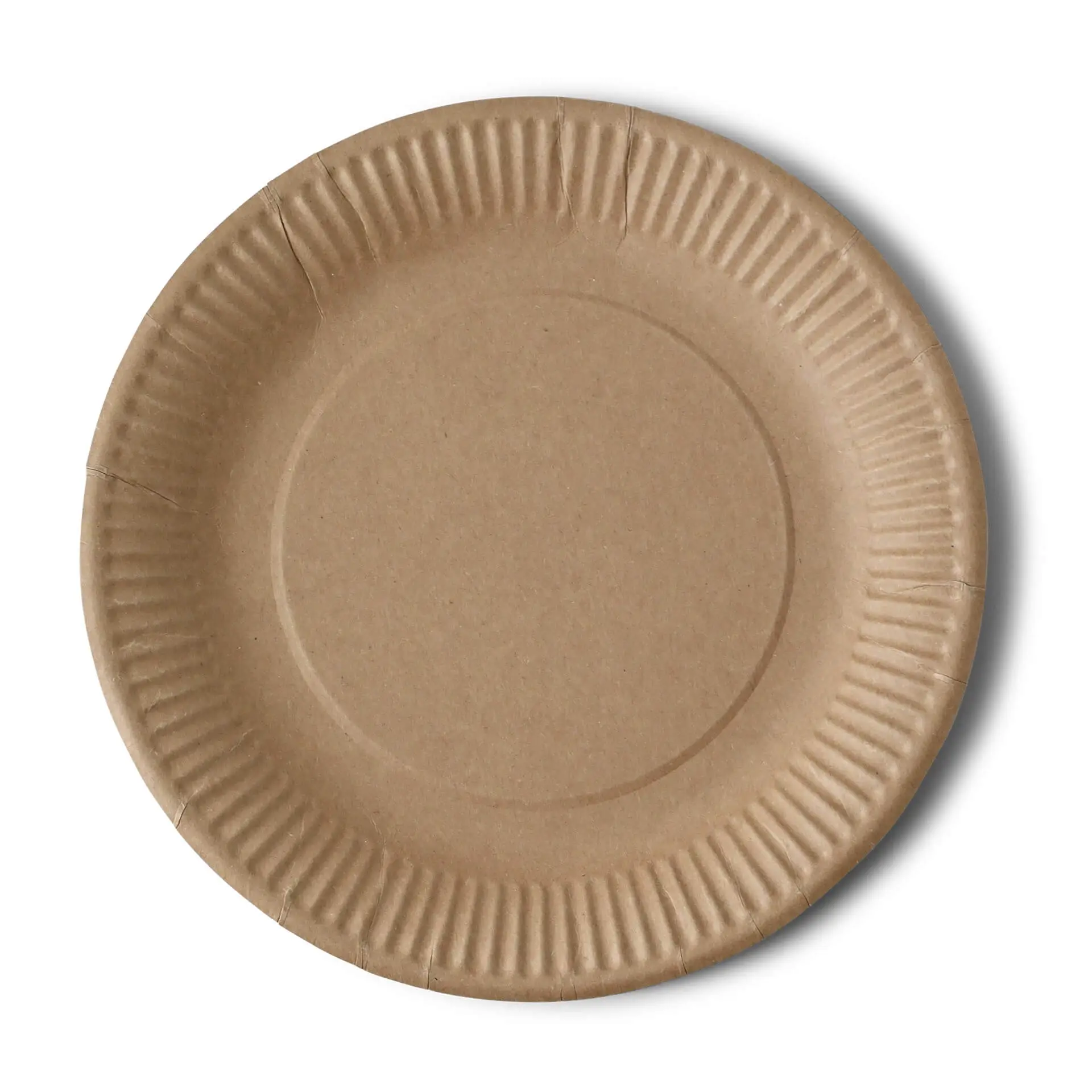 Kartonnen bord Ø 23 cm, bruin, rond Kartonnen bord Ø 23 cm, bruin, rond