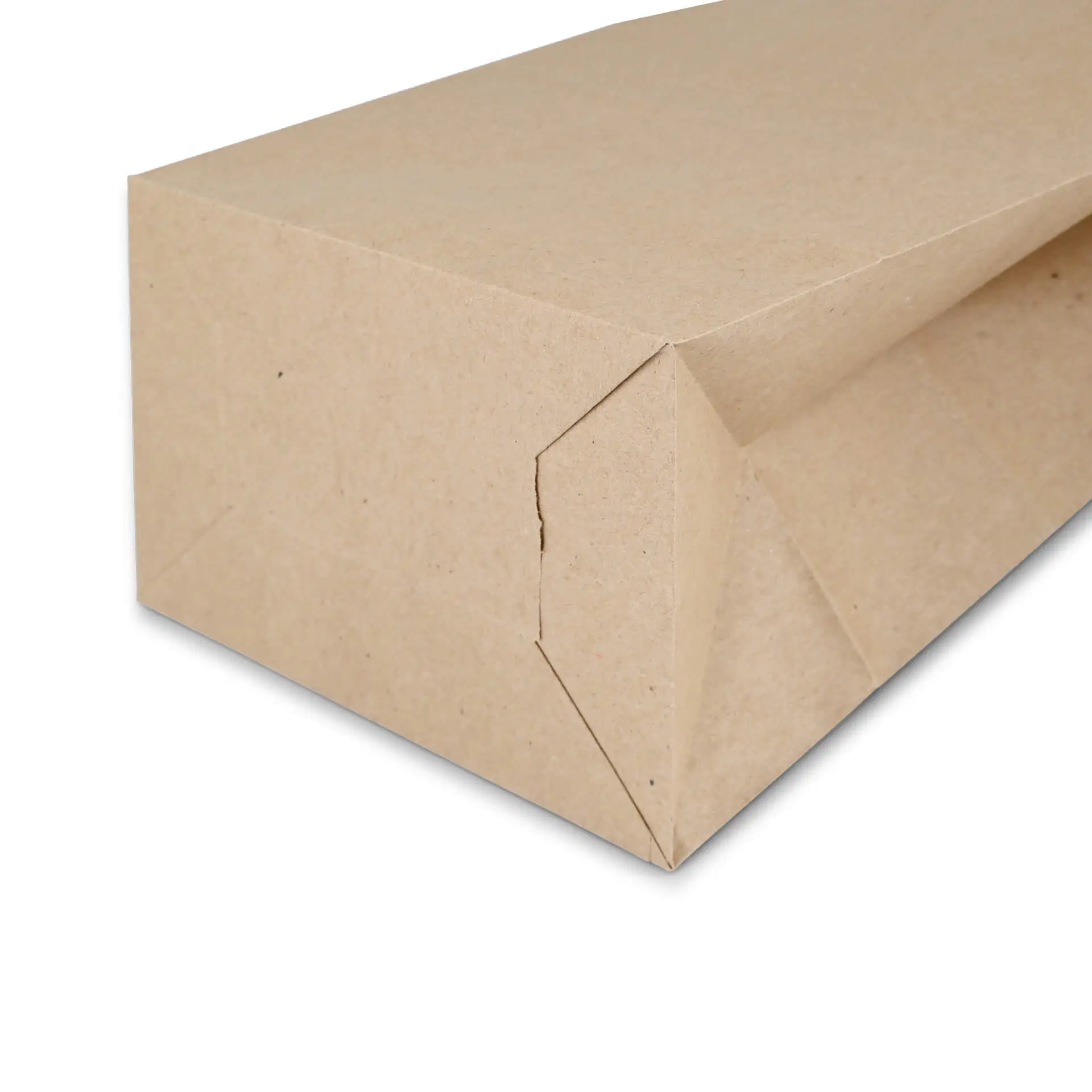 Blokbodemzakken, ongecoat L, 15 x 10 x 25 cm, bruin, clipband